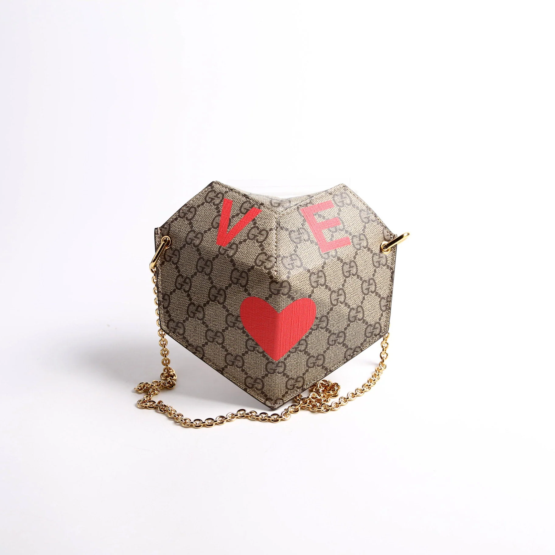 GG Supreme Love Heart Mini Padlock Chain - Image 2