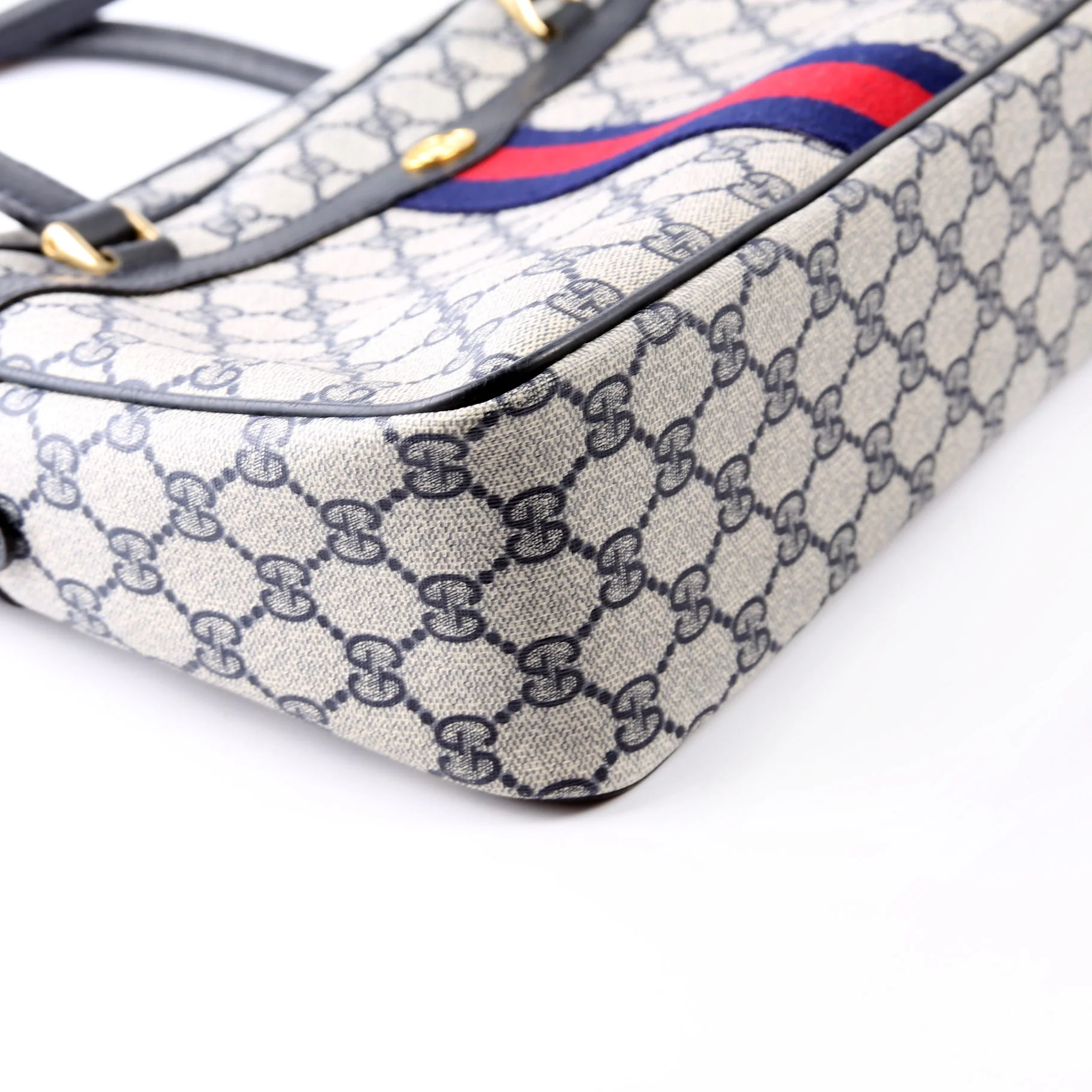 GG Supreme Vintage Satchel Navy - Image 6