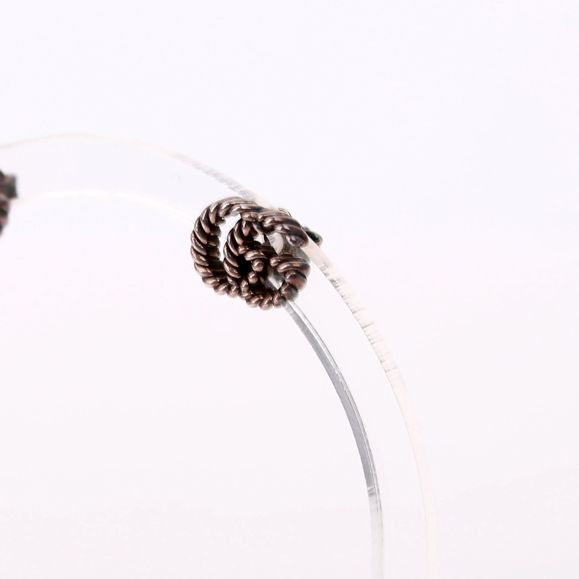 GG Torchon Studs 925 Earrings Silver - Image 3