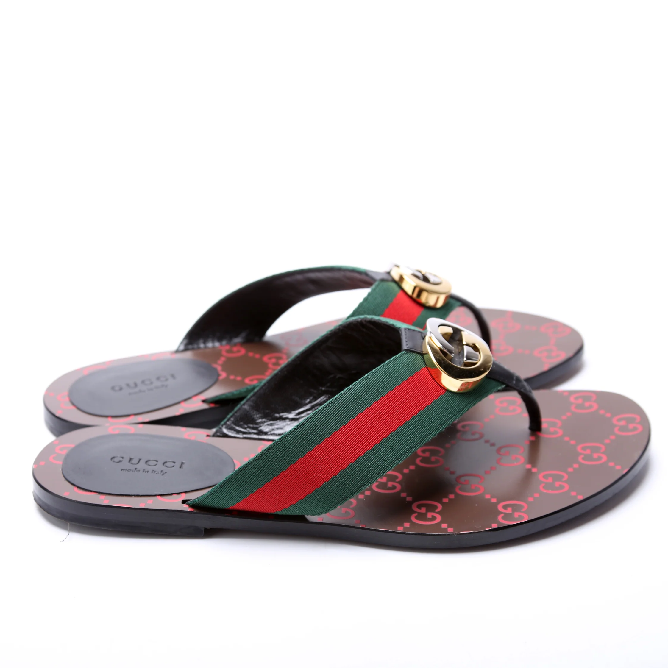 GG Web Strap Flip Flops Size 38.5 - Image 3
