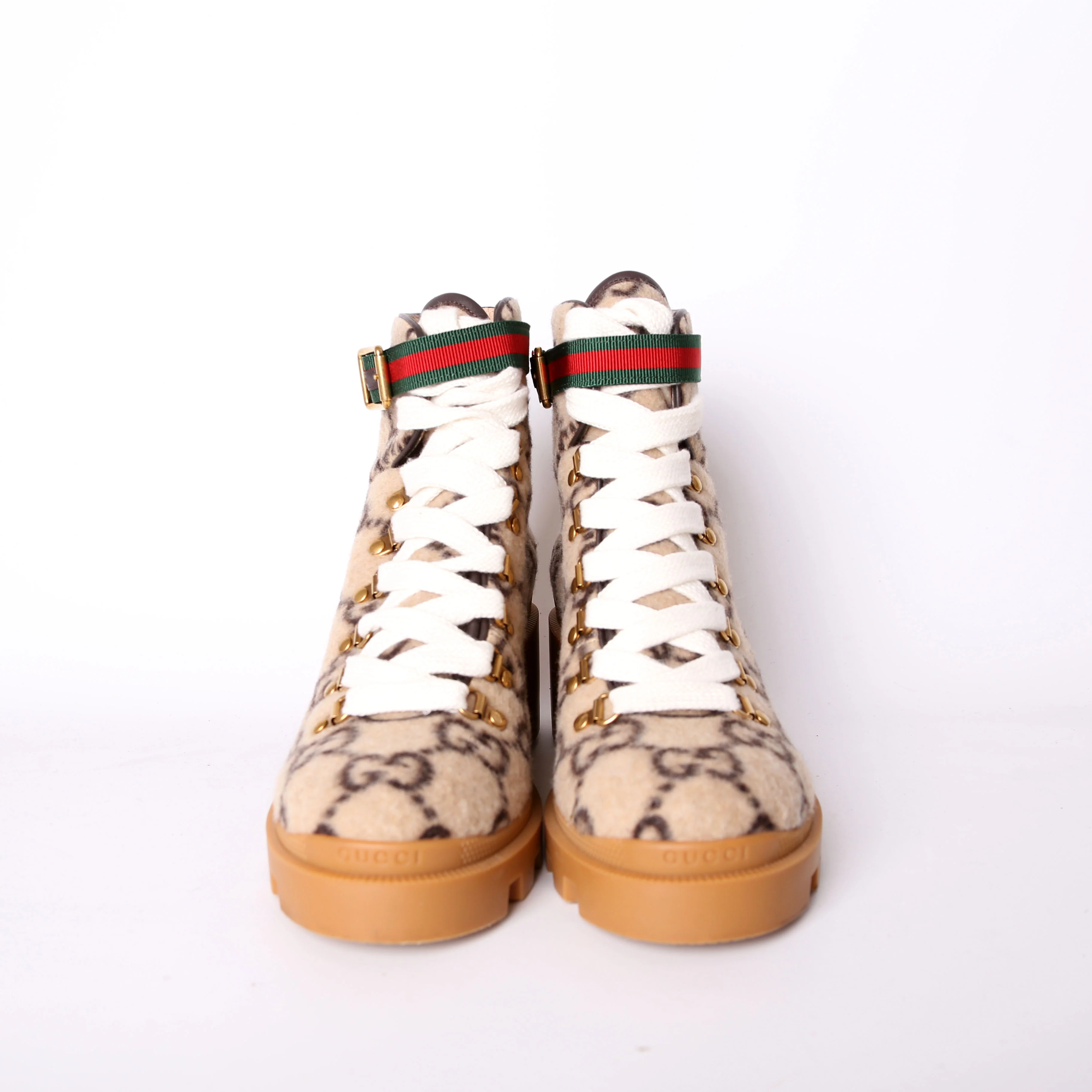 GG Wool Combat Boots Size 39 - Image 2