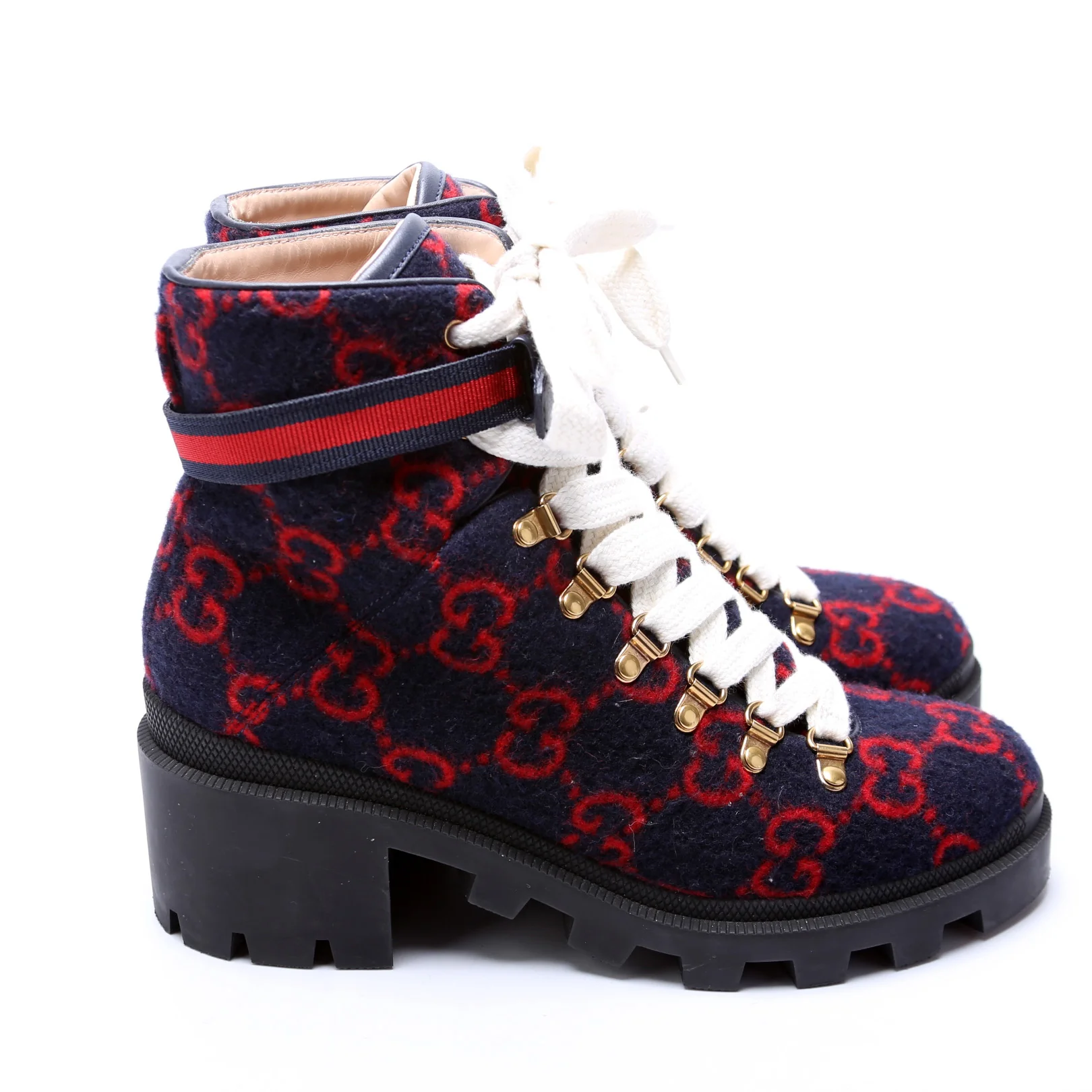 GG Wool Combat Boots Size 39.5 - Image 3