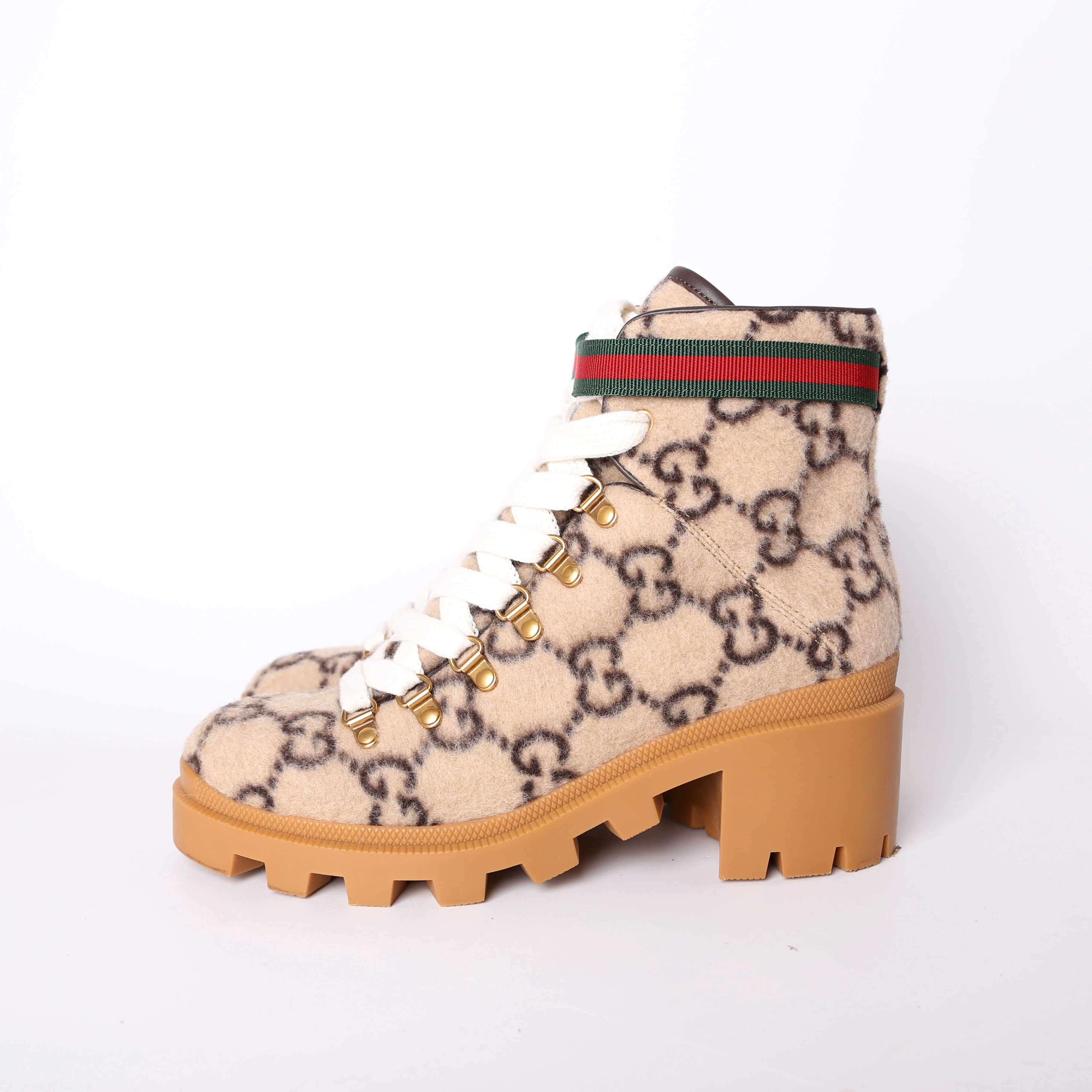 GG Wool Combat Boots Size 39 - Image 5