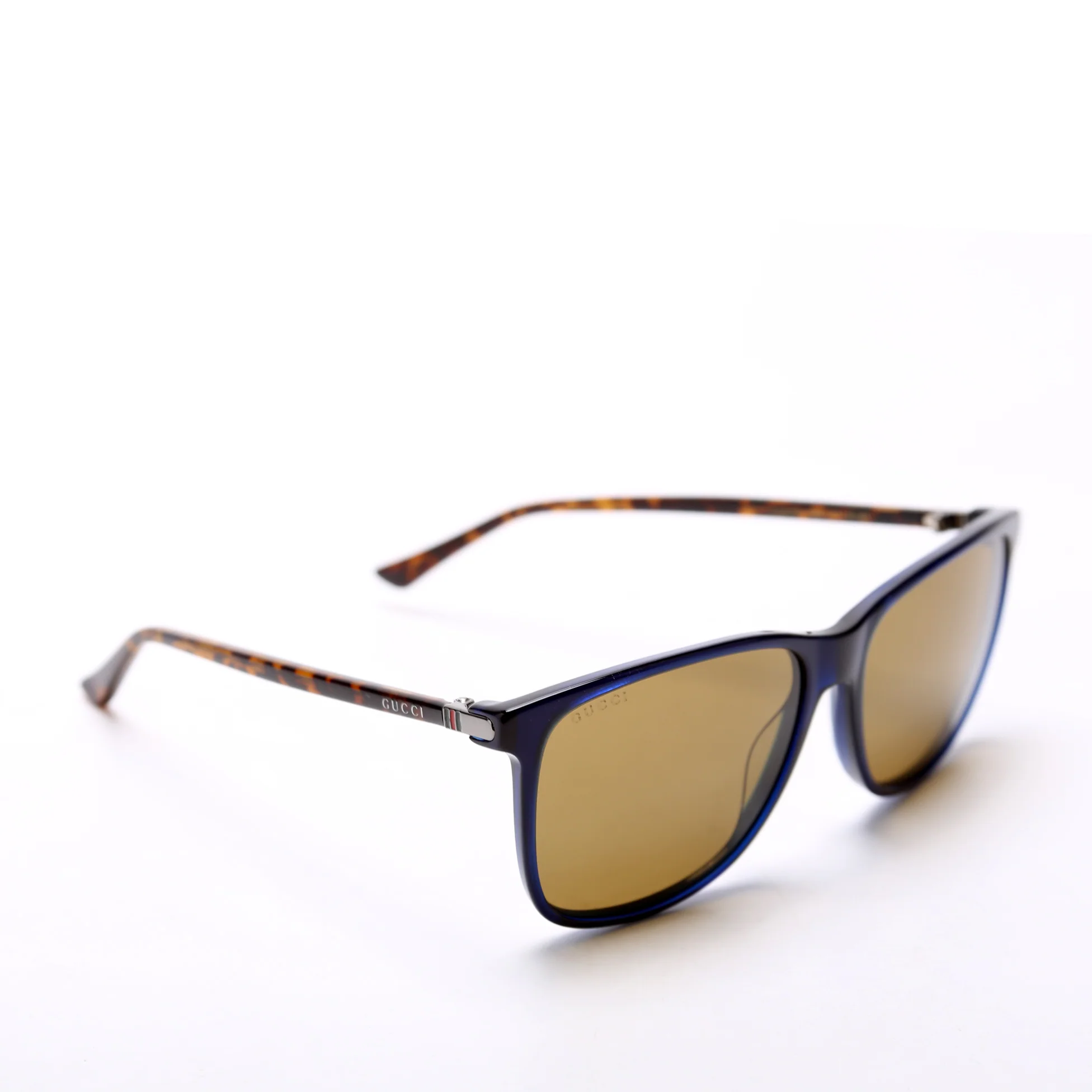 GG0017S Wayfarer Sunglasses Navy/Brown - Image 2