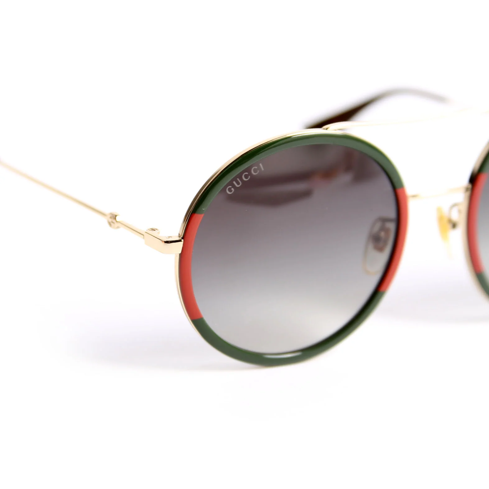 GG0061S Round Sunglasses Green/Red - Image 8