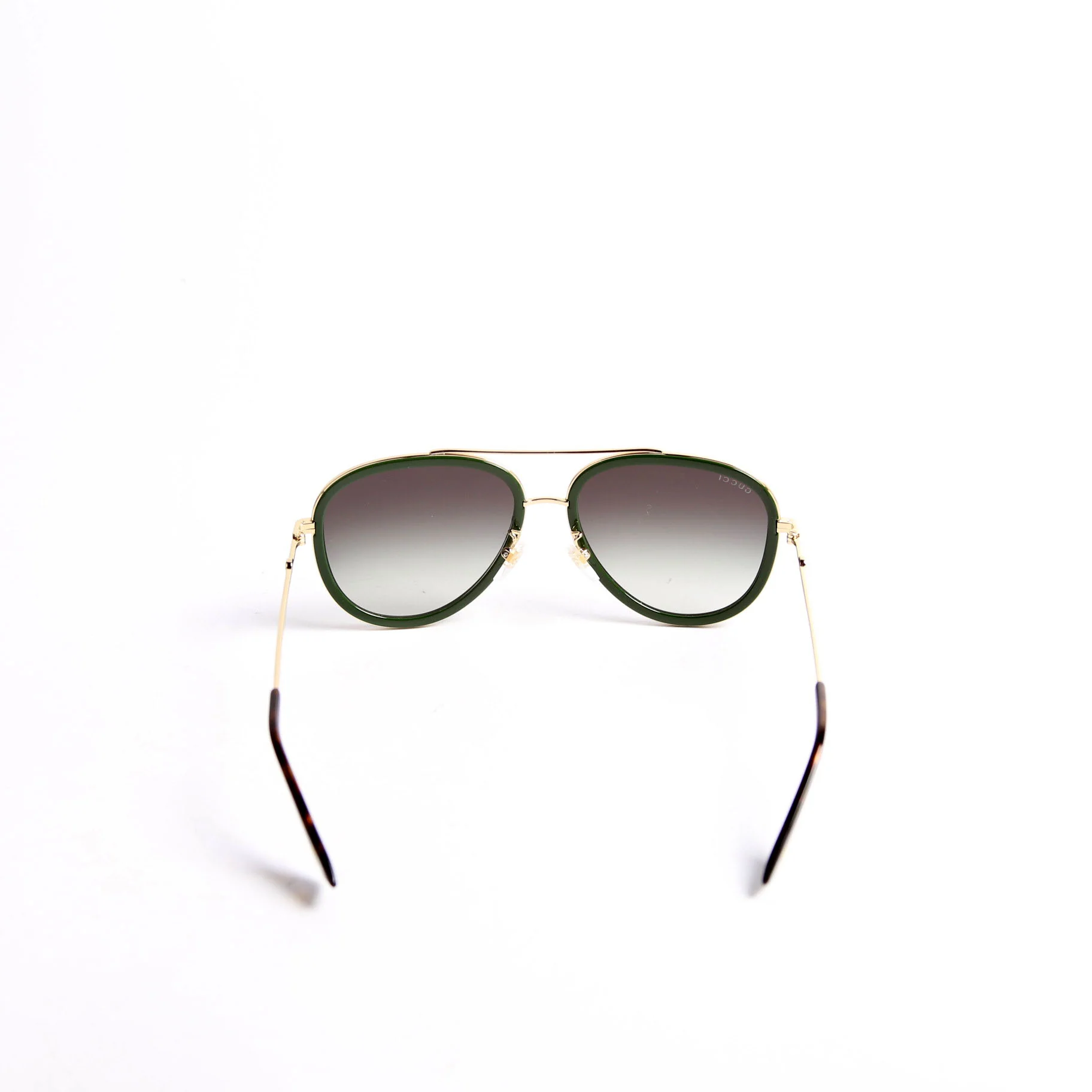GG0062S Aviator Sunglasses Green/Red - Image 3