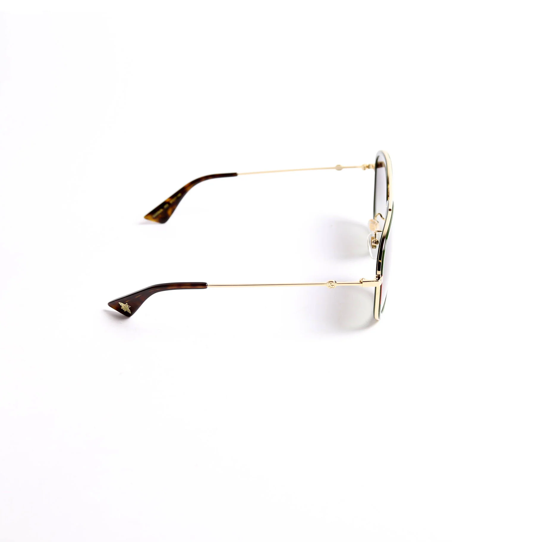 GG0062S Aviator Sunglasses Green/Red - Image 4