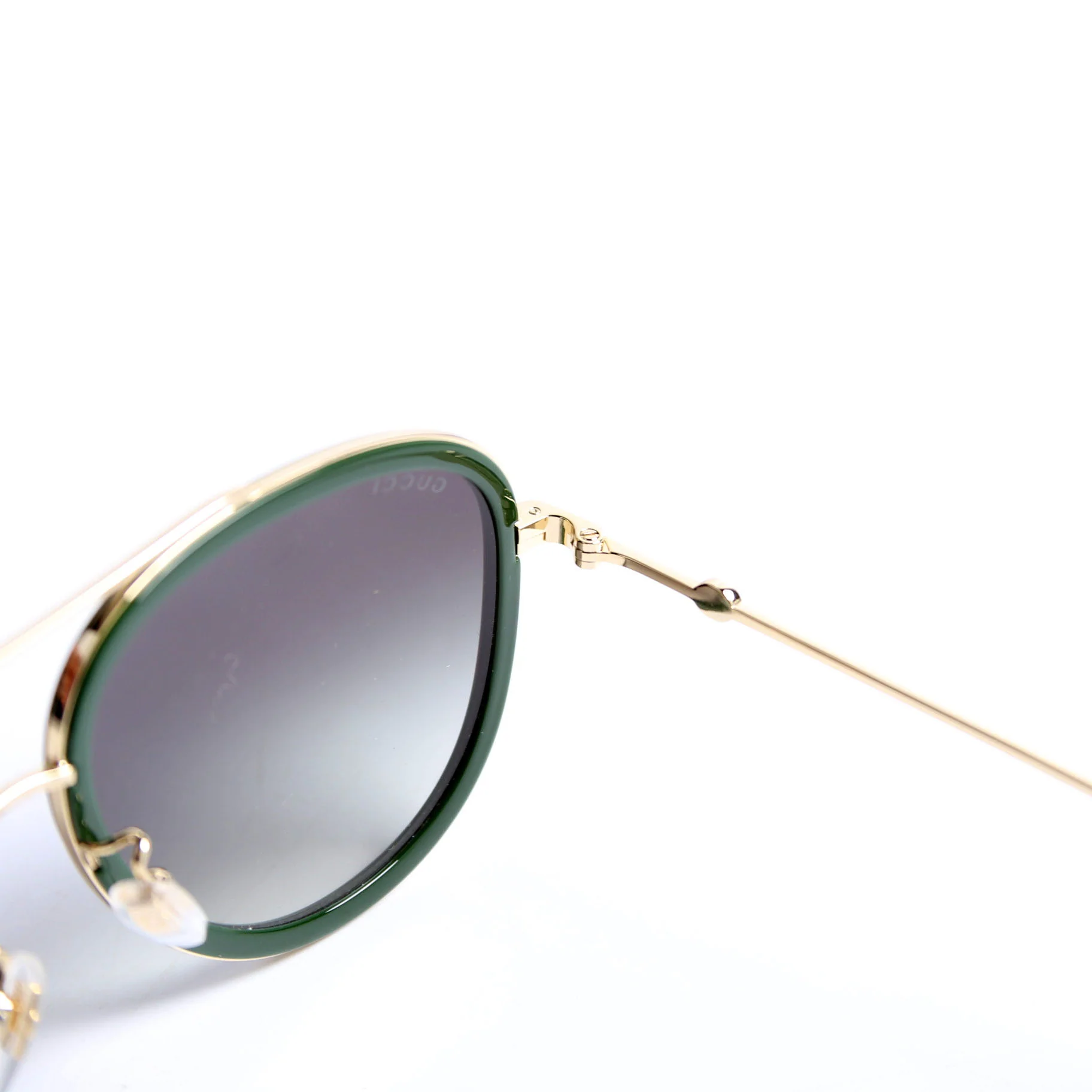 GG0062S Aviator Sunglasses Green/Red - Image 6