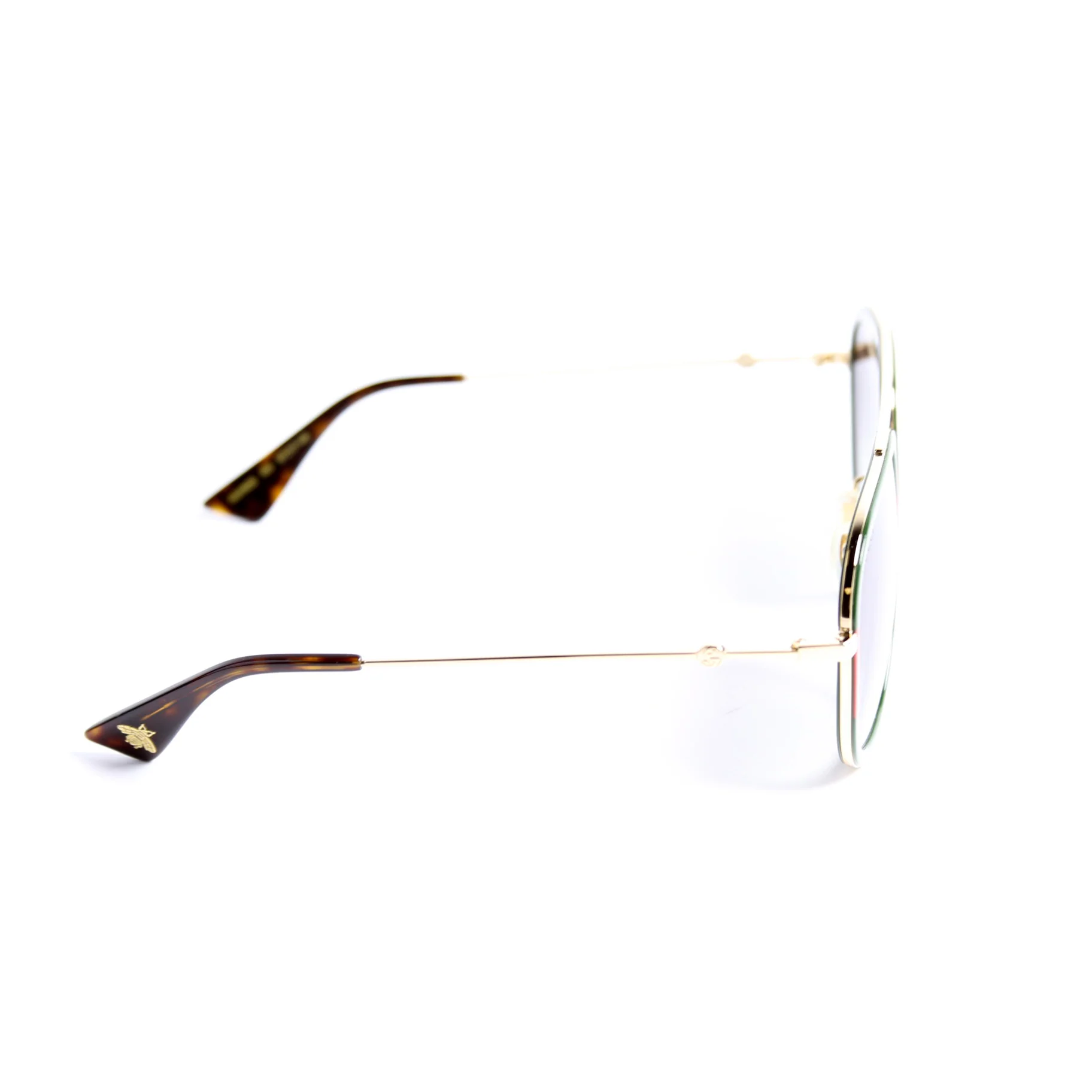 GG0062S Aviator Sunglasses Green/Red - Image 3