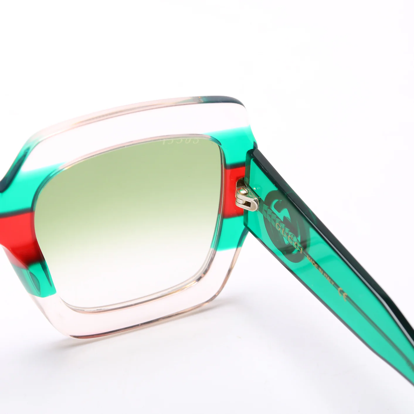 GG0178S Square Sunglasses Red/Green - Image 5