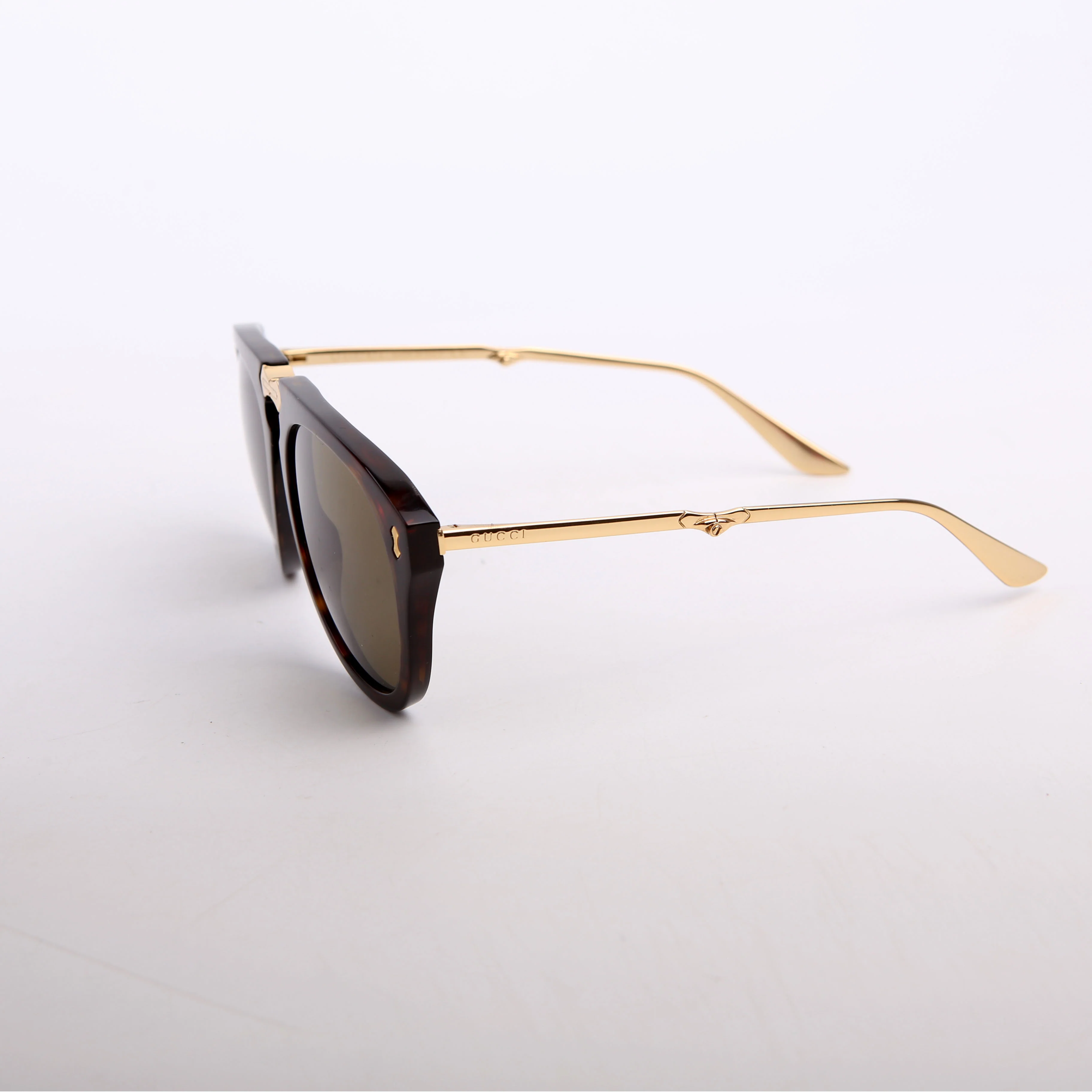 GG0305S Pilot Foldable Sunglasses Brown/Gold - Image 2