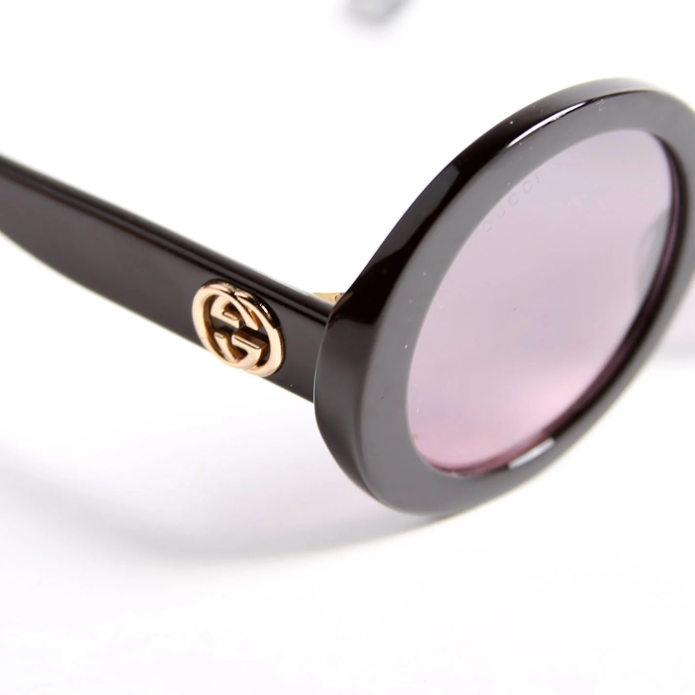 GG0319S Acetate Round Sunglasses Black - Image 8