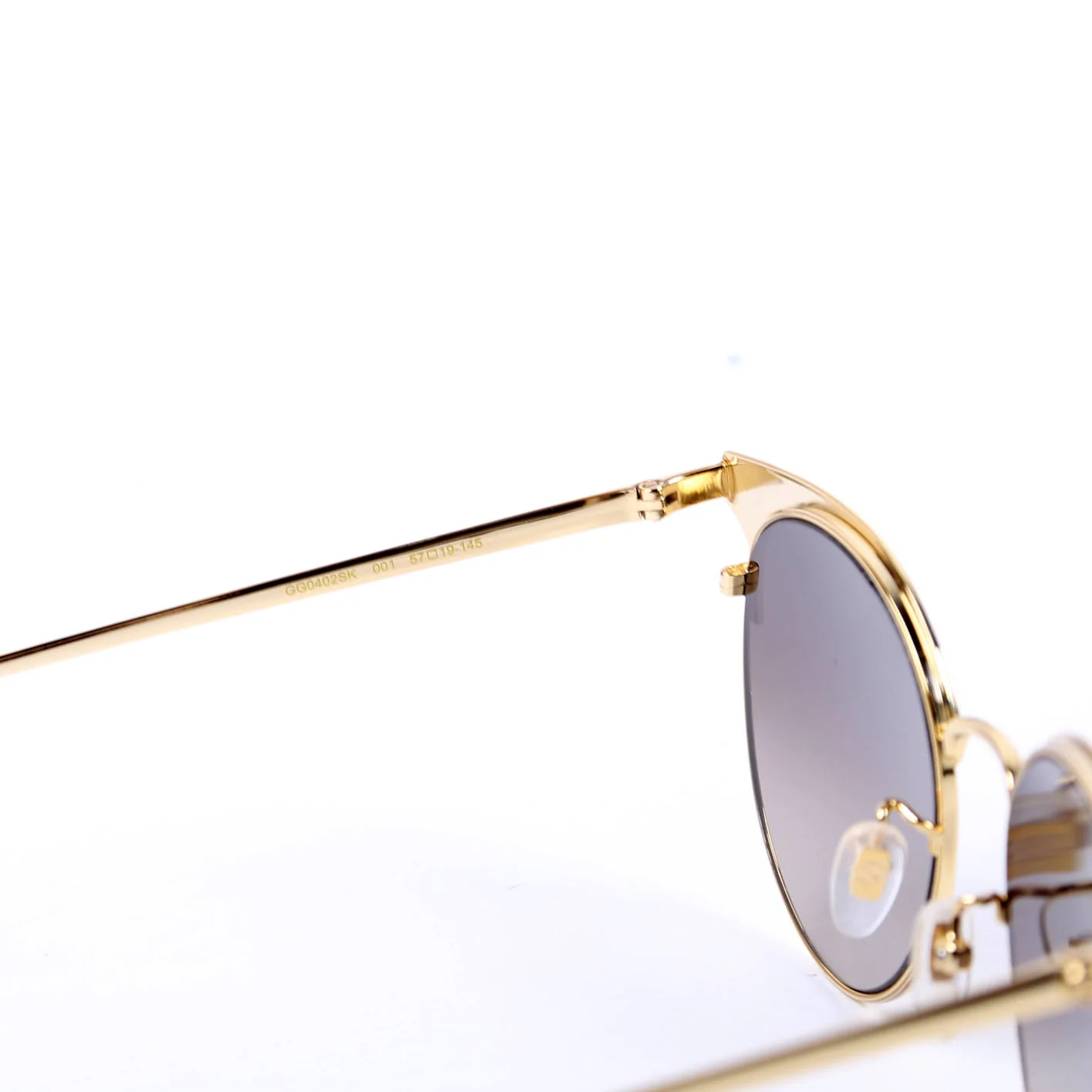 GG0402 Round Cateye Sunglasses Gold/Purple - Image 5