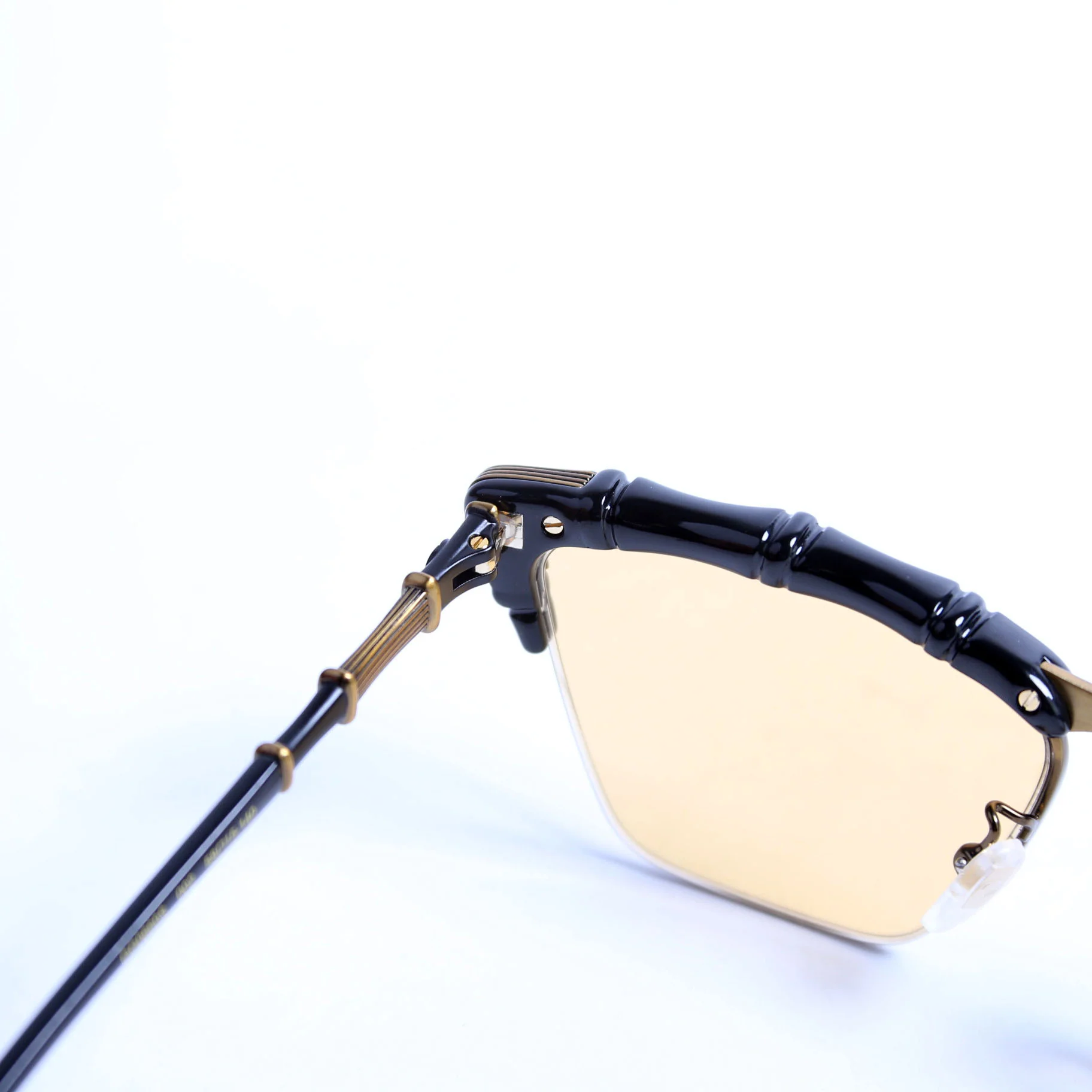 GG0660S Bamboo Frame Sunglasses Black/Gold - Image 5