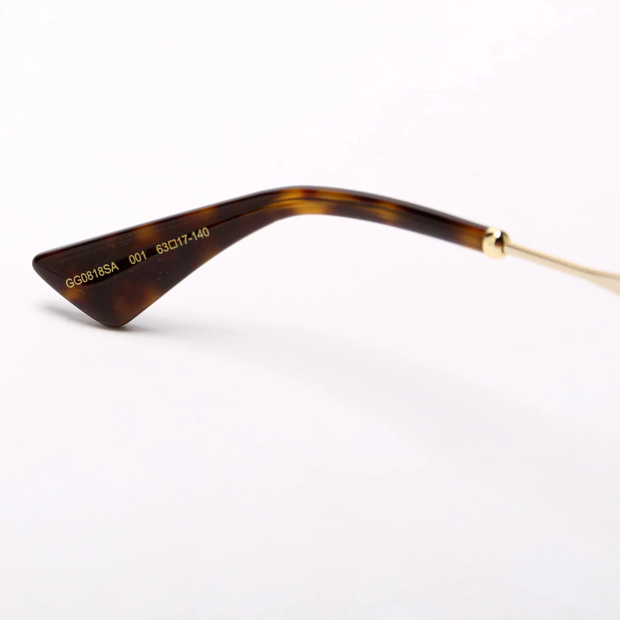 GG0818SA Oversized Sunglasses Black/Gold - Image 5