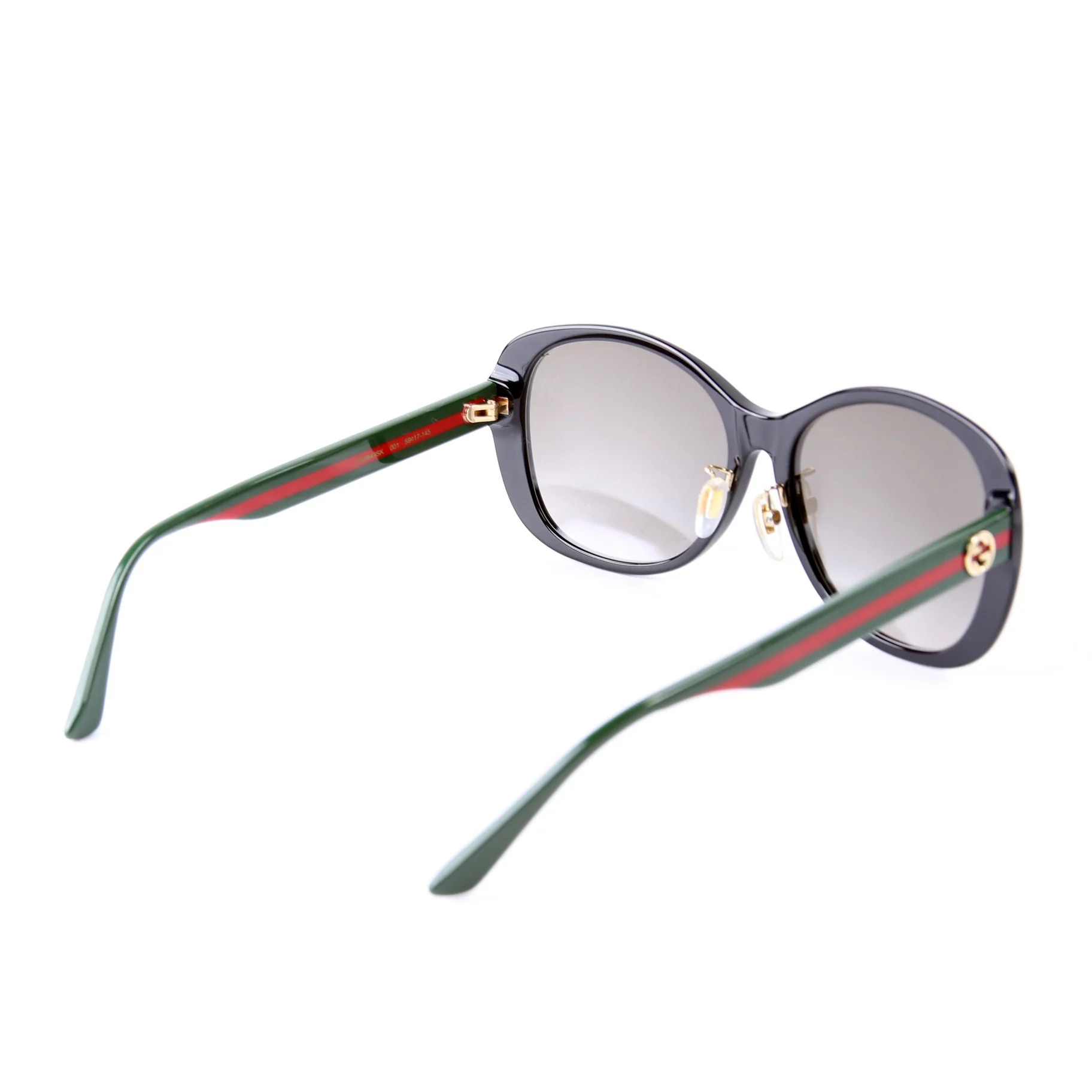 GG0849SK Acetate Web Round Sunglasses Black - Image 4