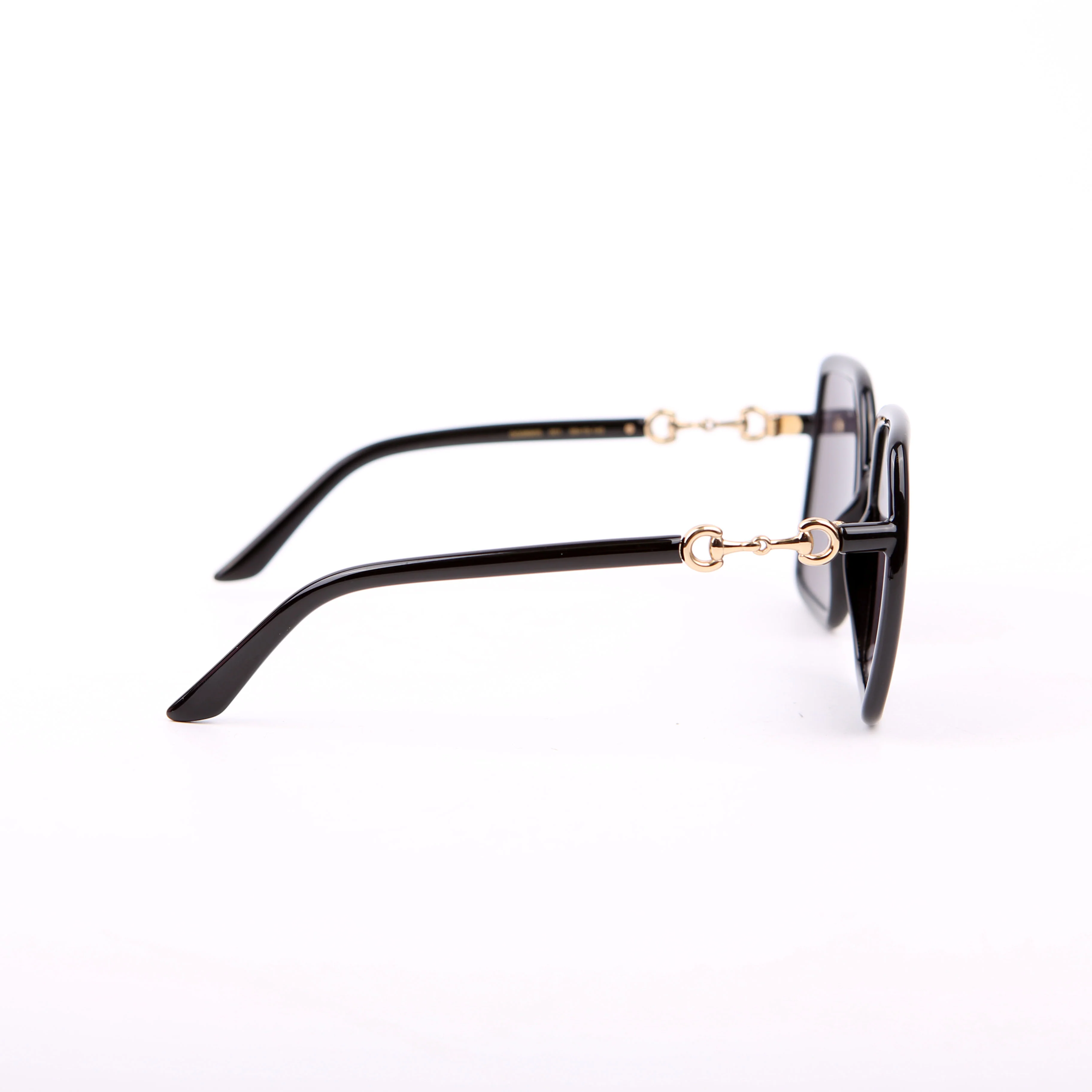 GG0890SA Oversized Square Horsebit Sunglasses Black - Image 4