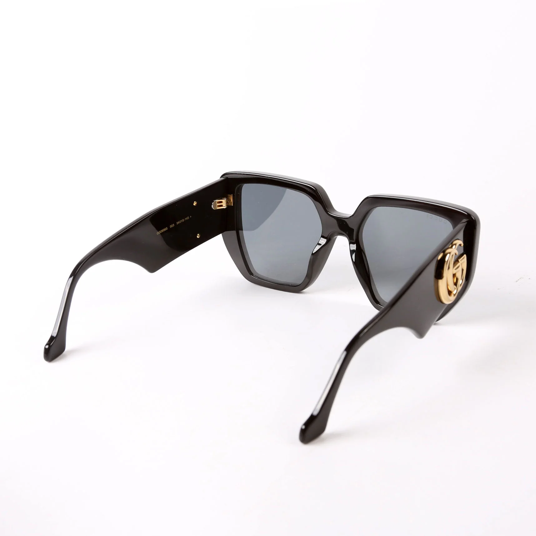 GG0956S Double G Oversized Rectangle Sunglasses Black - Image 4