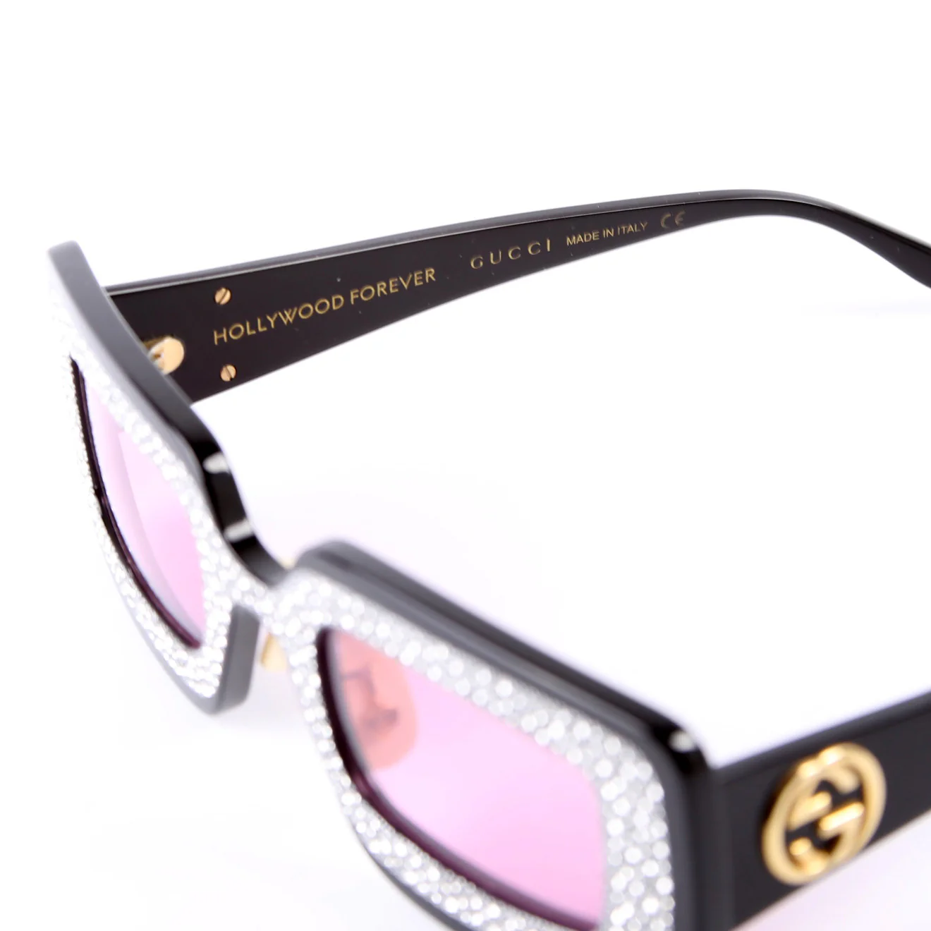 GG0974S 001 Sunglasses Black/Pink - Image 6