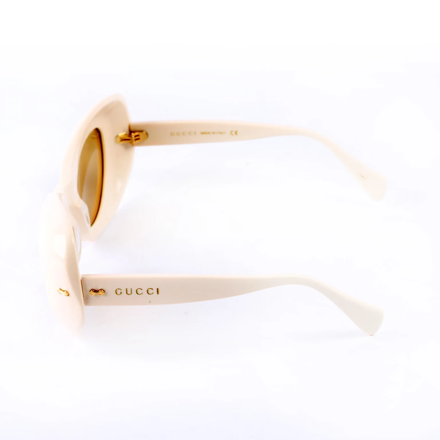 GG0990S 001 Cateye Sunglasses Cream - Image 2