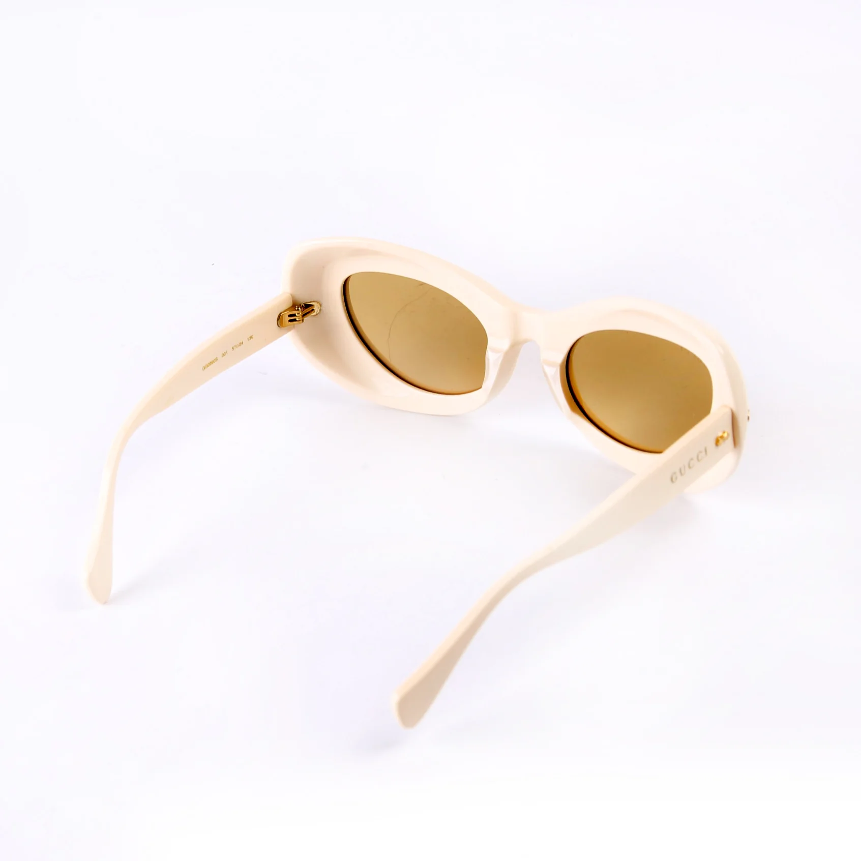 GG0990S 001 Cateye Sunglasses Cream - Image 4