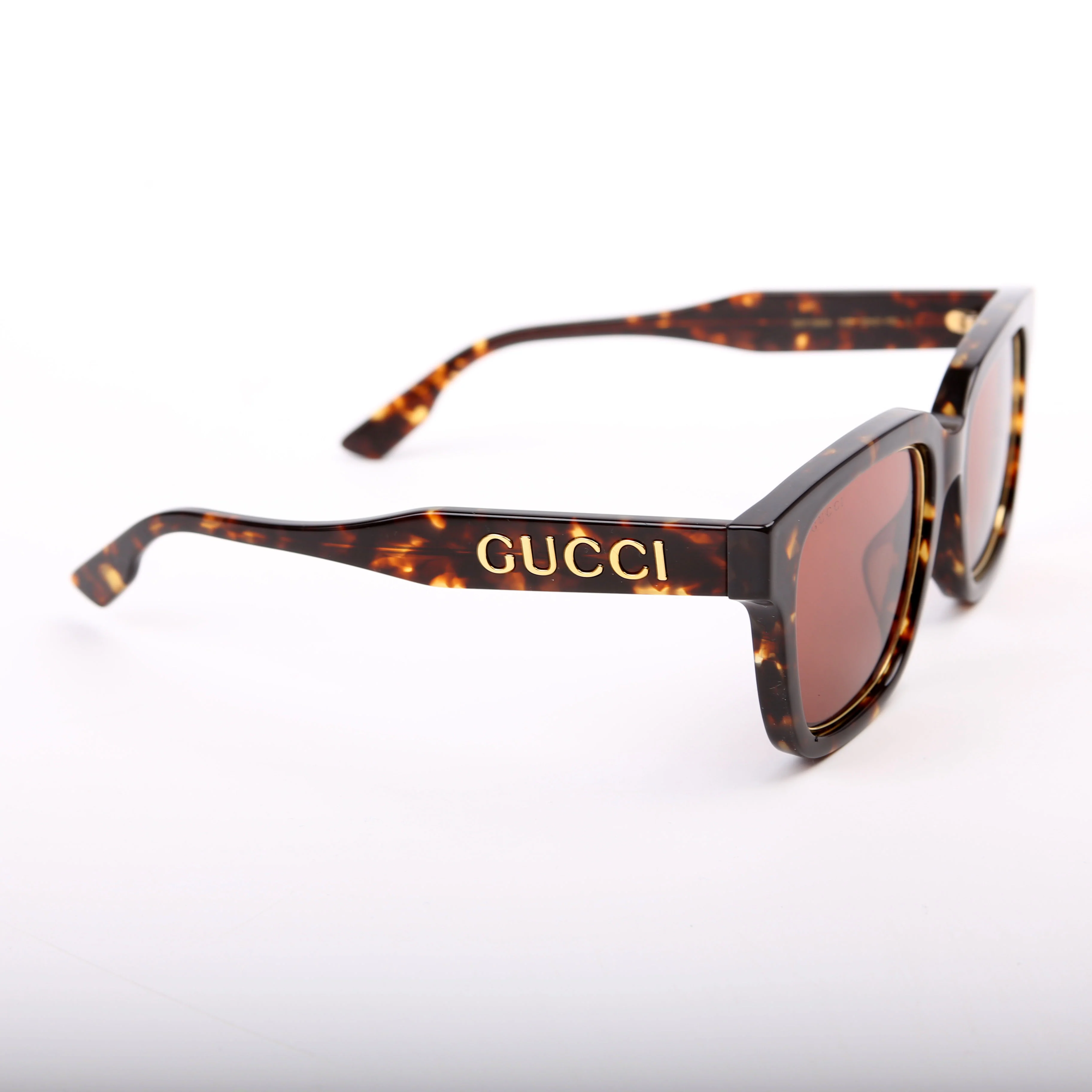GG1136S Havana Square Sunglasses Tortoise - Image 3