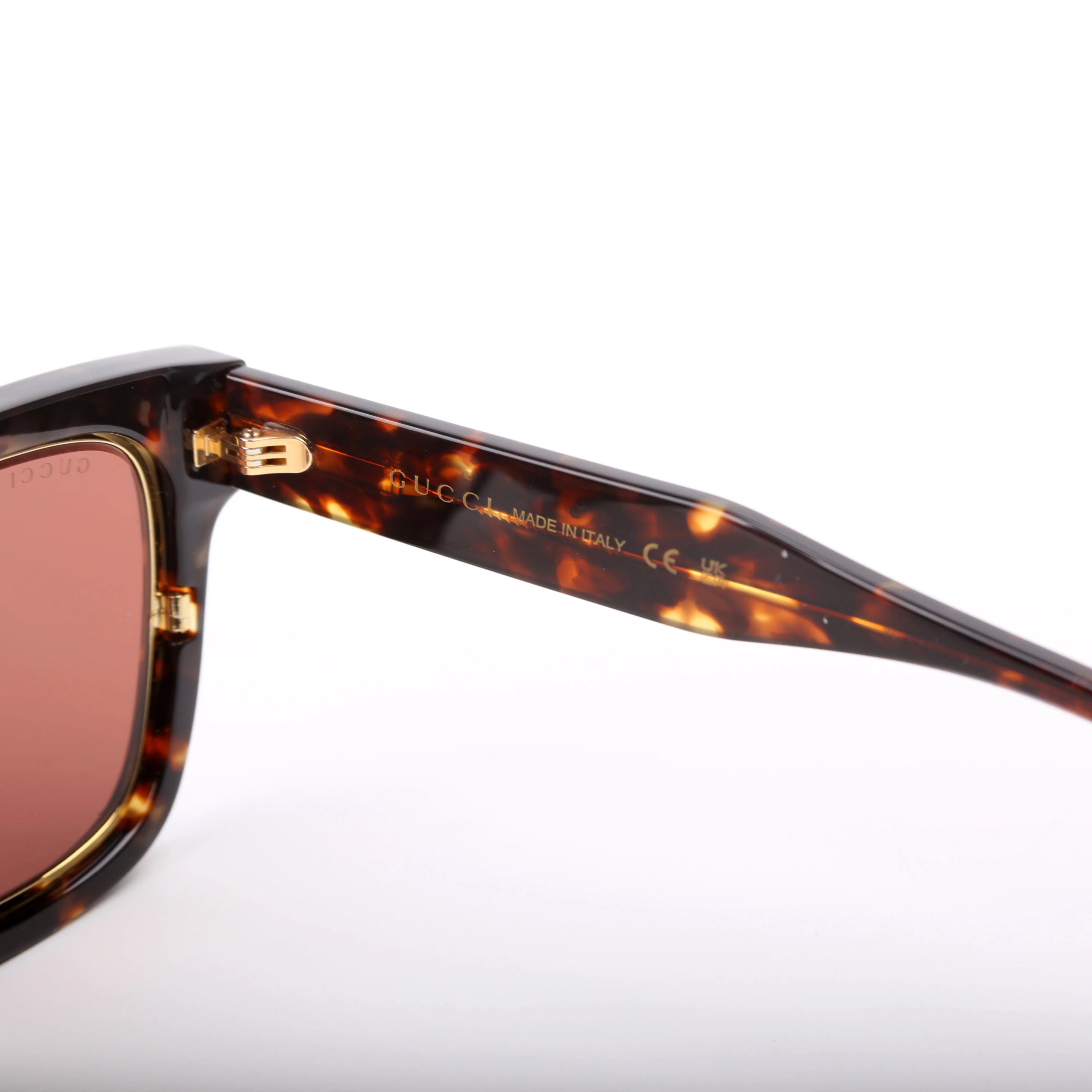 GG1136S Havana Square Sunglasses Tortoise - Image 6
