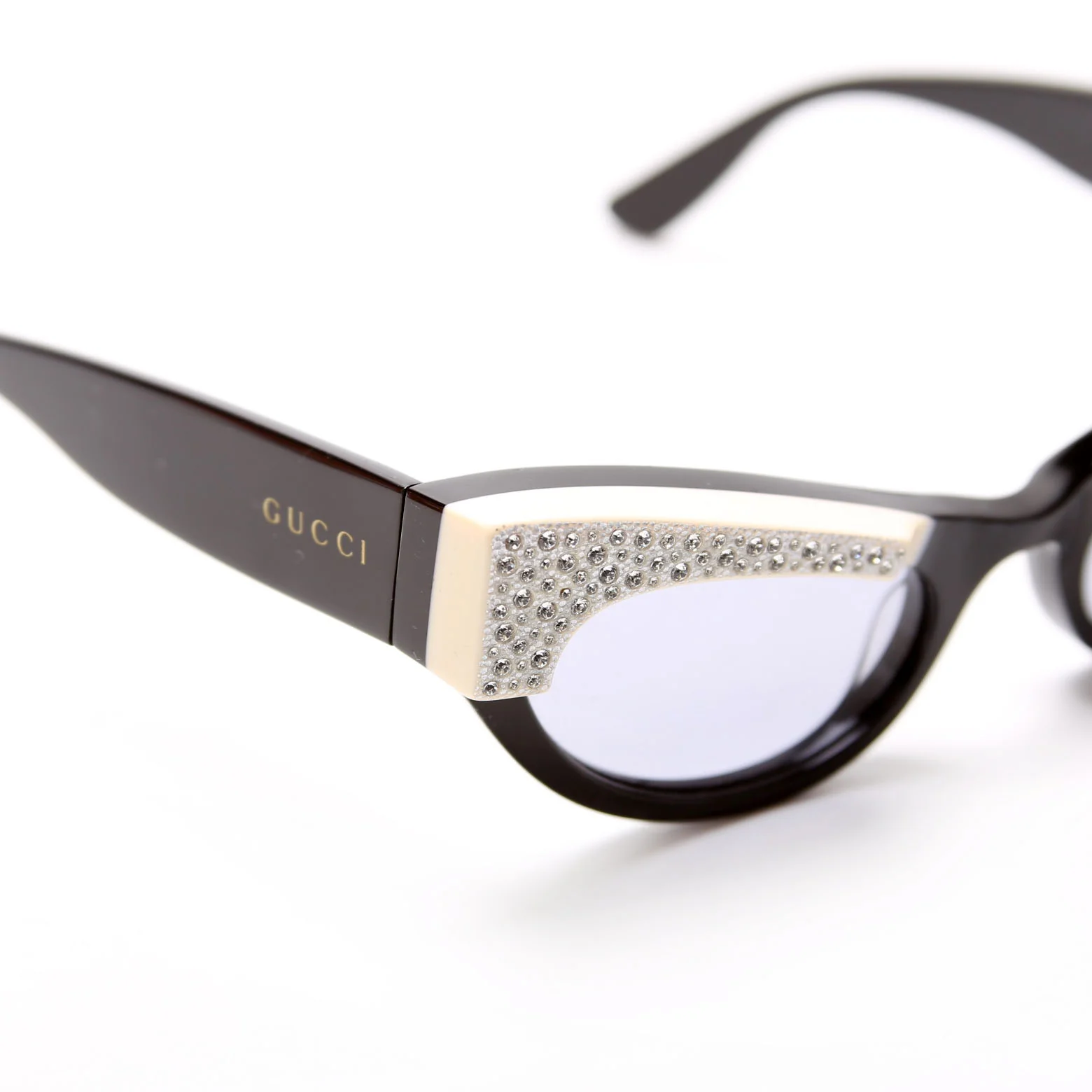 GG1167S Crystal Sunglasses Black/Cream - Image 8