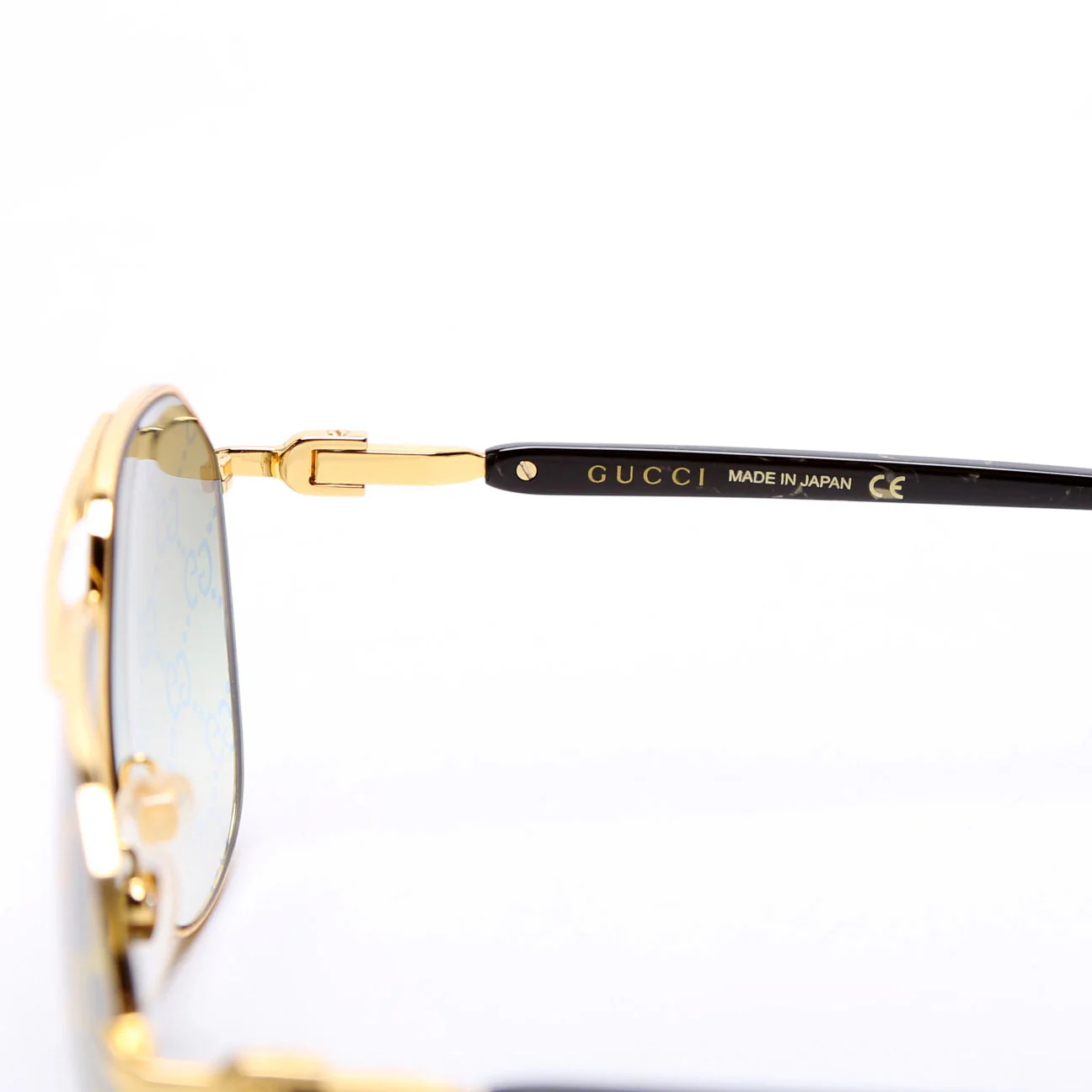 GG1220S Aviator Logo Sunglasses Gold/Black - Image 6