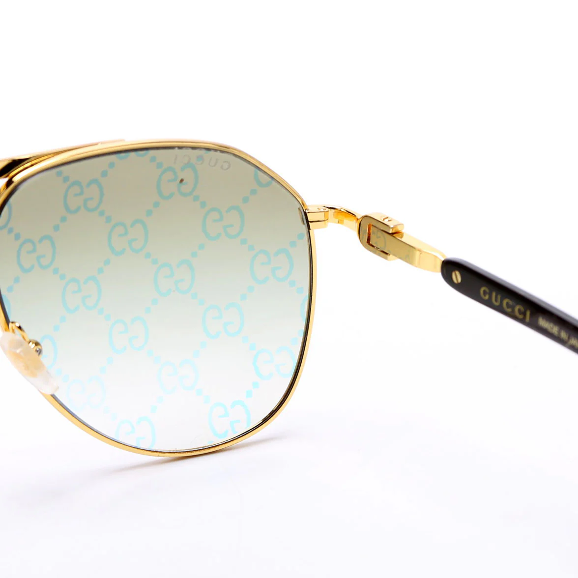GG1220S Aviator Logo Sunglasses Gold/Black - Image 7