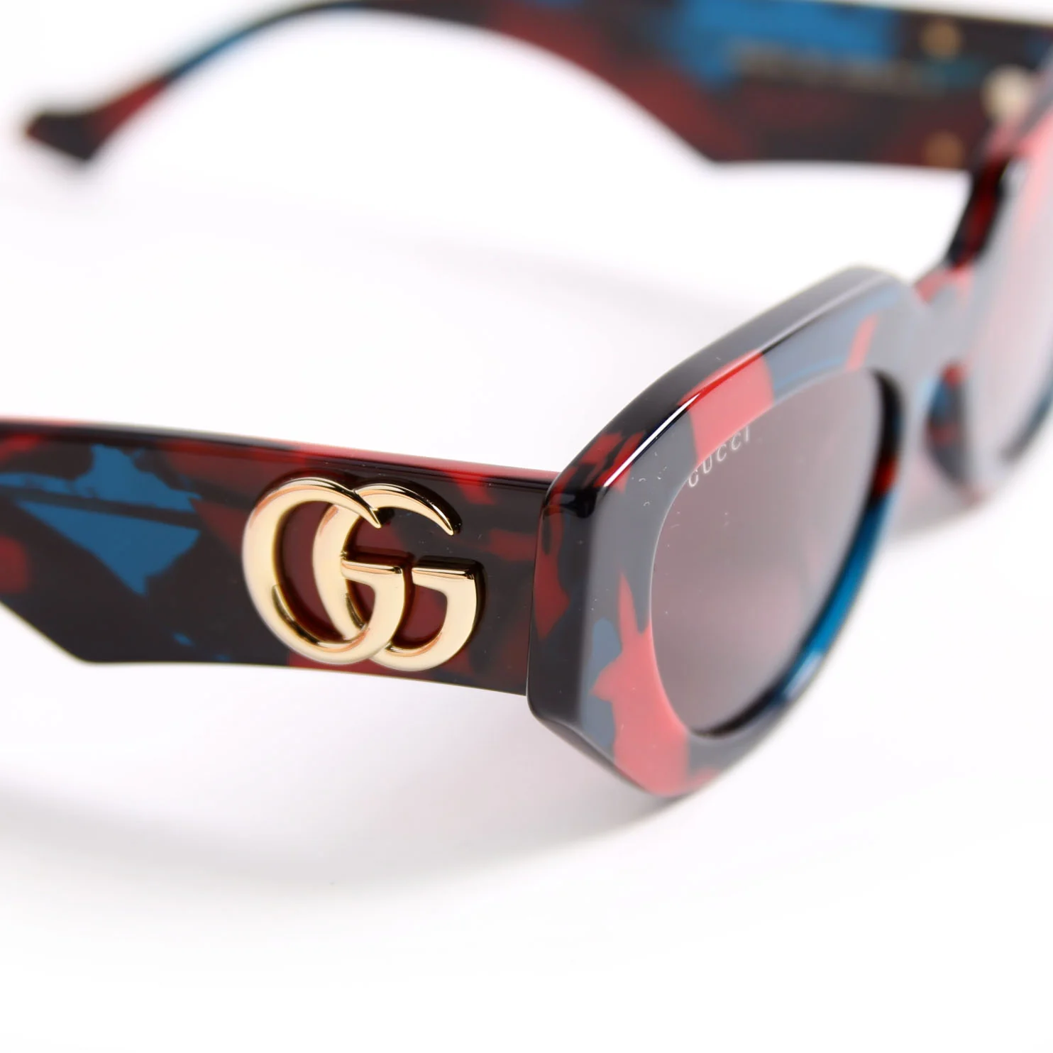 GG1421S GG Acetate Sunglasses Red/Blue - Image 8