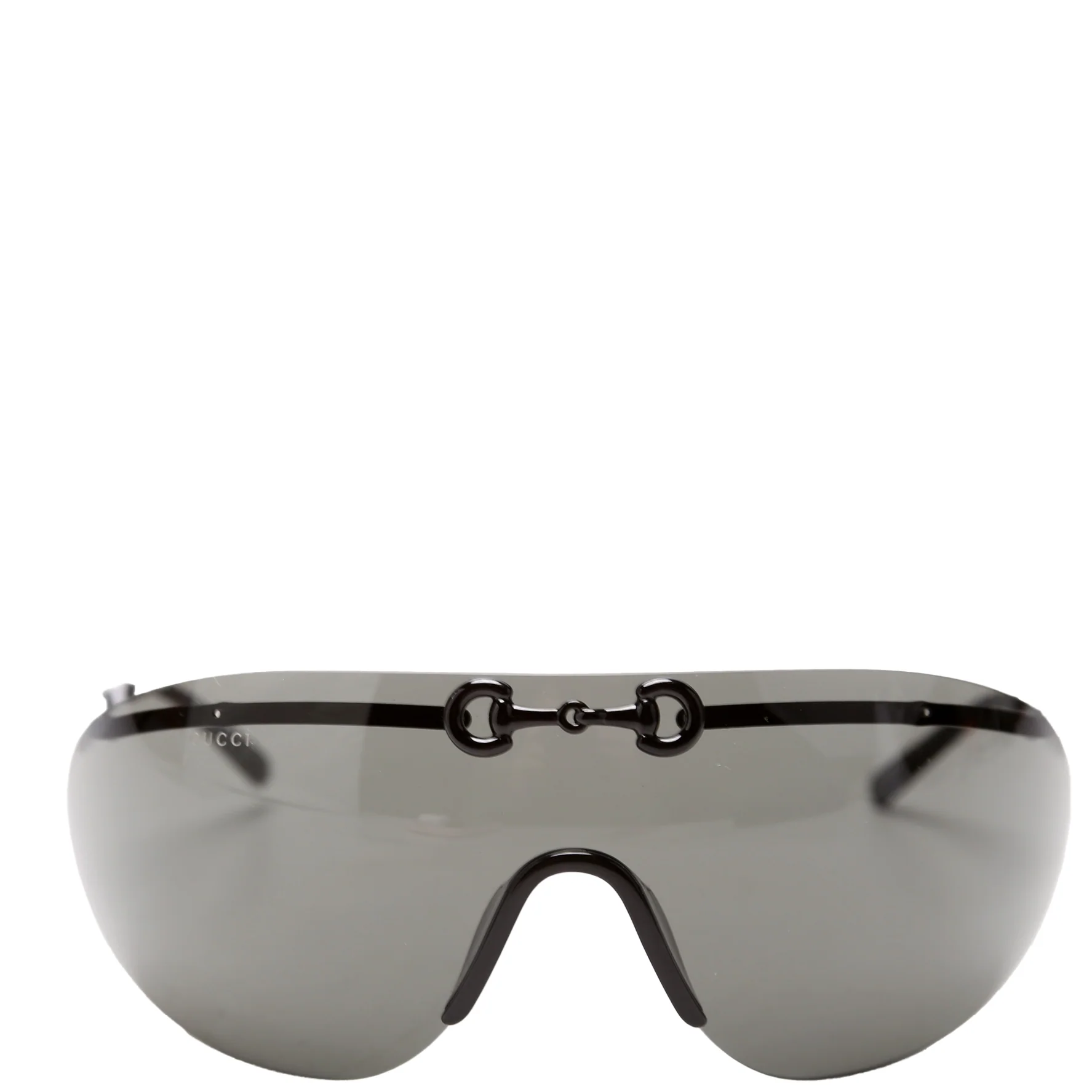 GG1656S Horsebit Shield Sunglasses Black