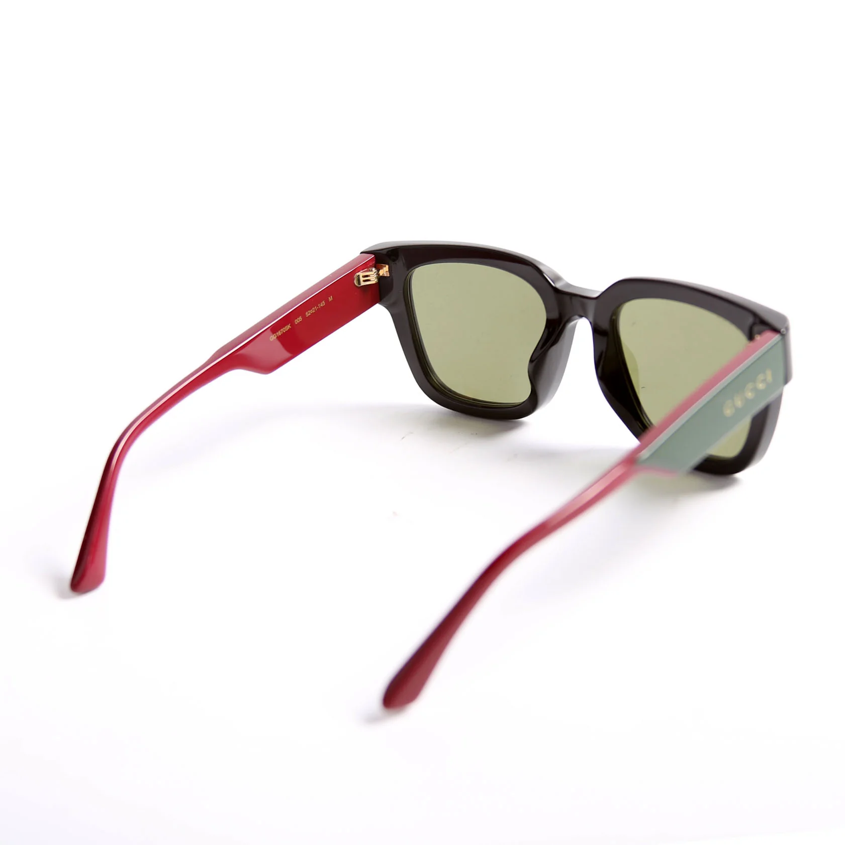 GG1670SK Square Acetate Sunglasses Black/Red - Image 4