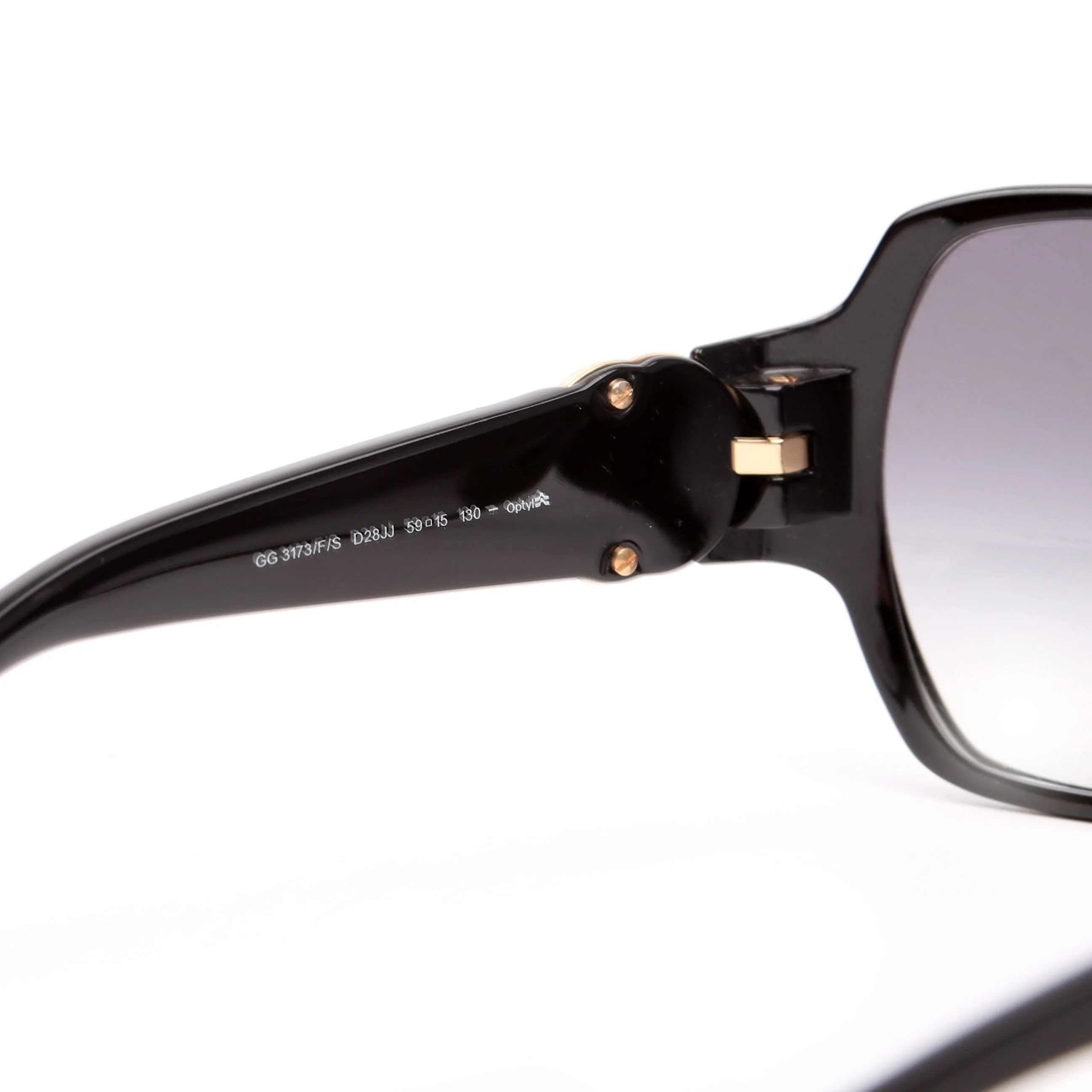 GG3173 Acetate Sunglasses Black - Image 5