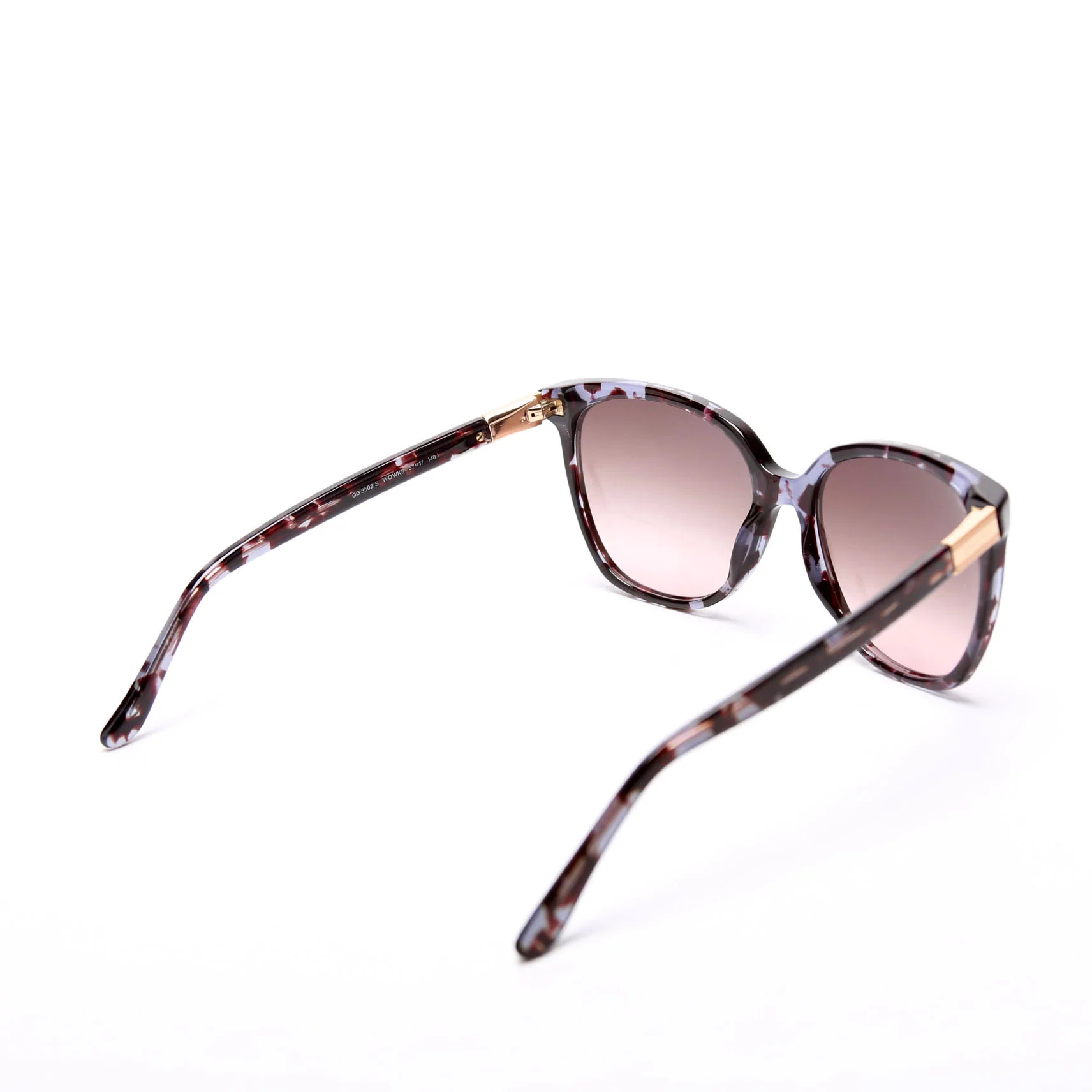 GG3502/S Square Sunglasses Brown/Blue - Image 4