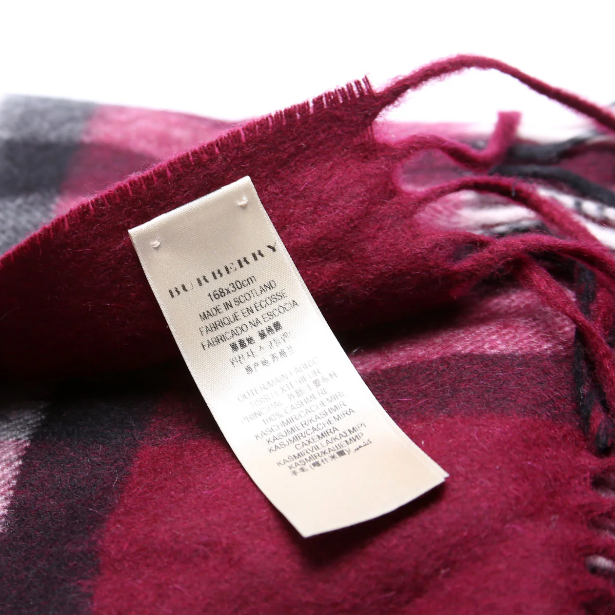Giant Check Cashmere Narrow - Image 3