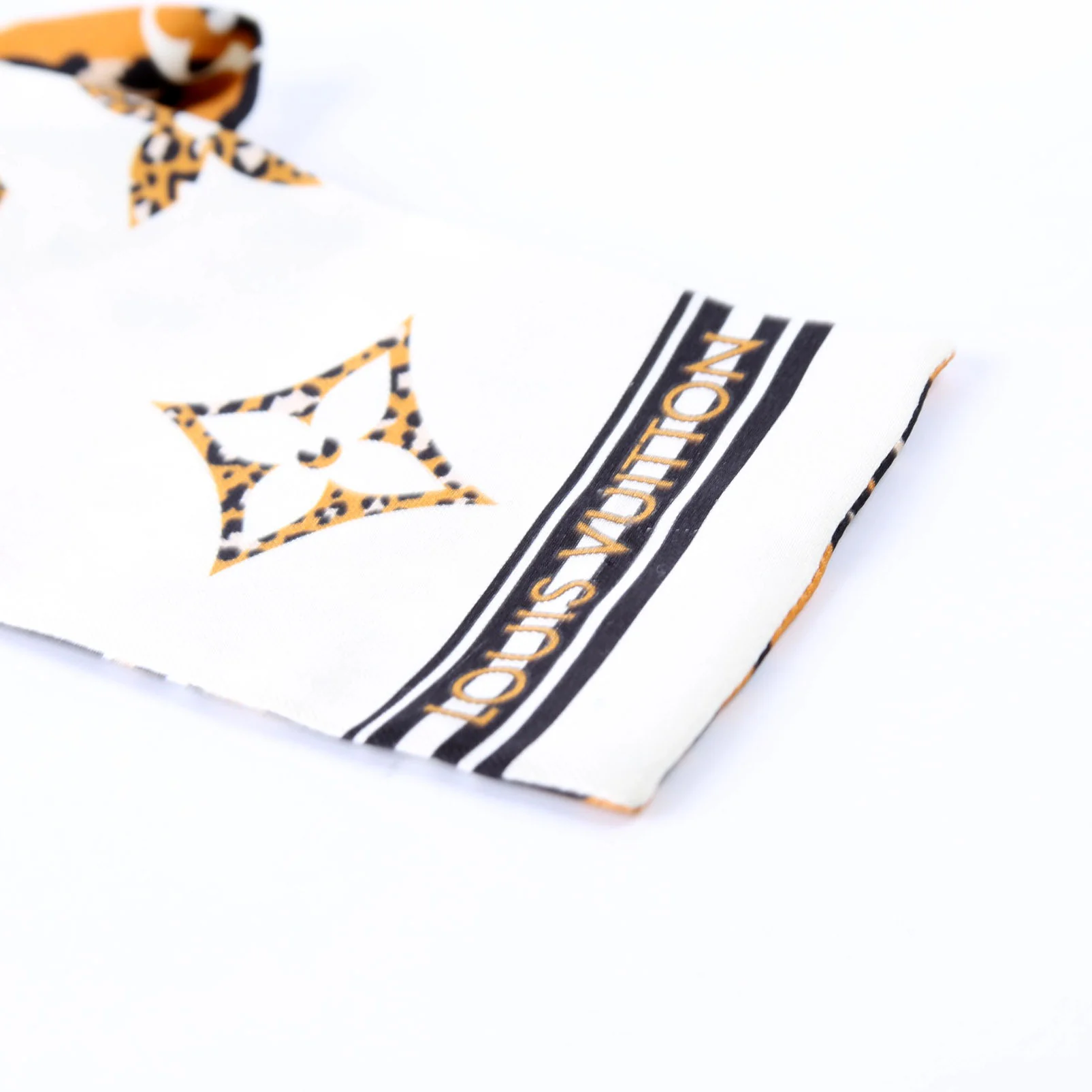 Giant Jungle Bandeau Silk Scarf Brown/Multi - Image 5