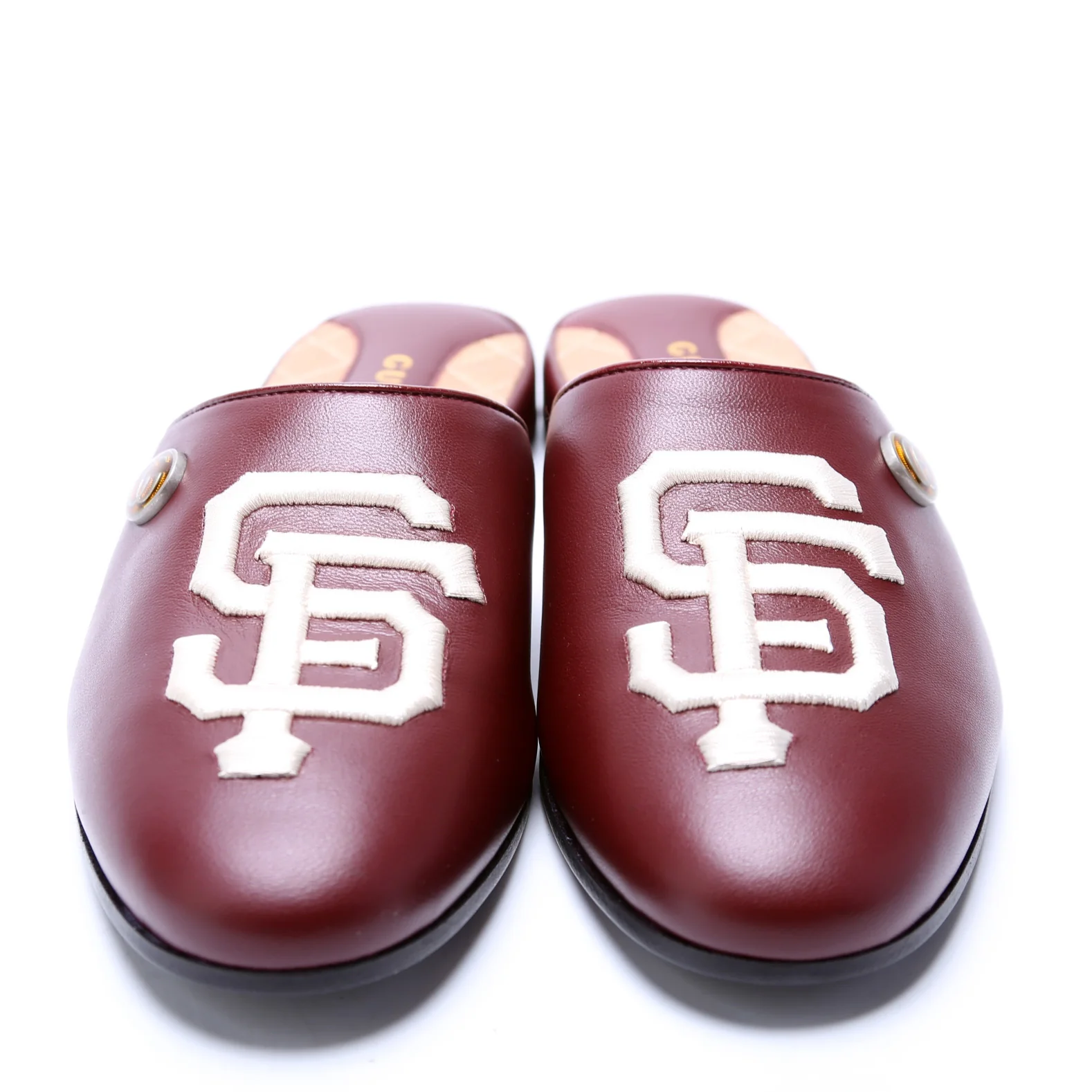 Giants Logo Mules w/ GG Canvas Shoe Bag - Image 2
