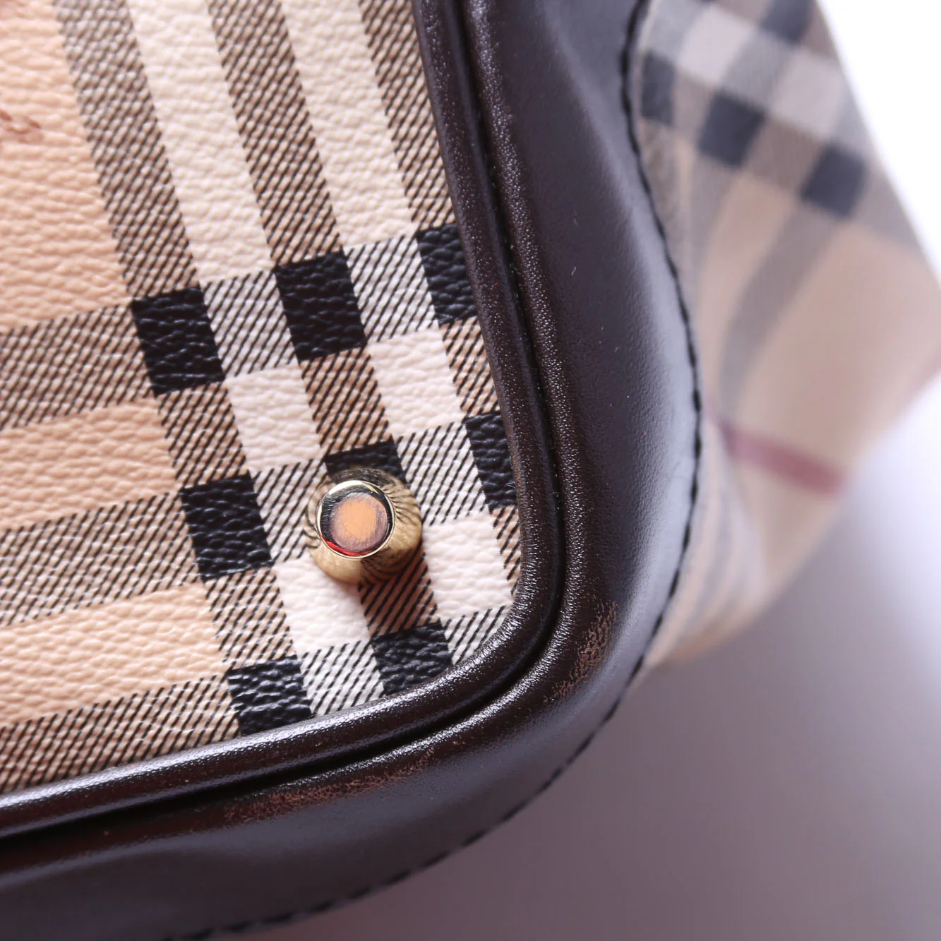 Goldertone Haymarket Tote - Image 8