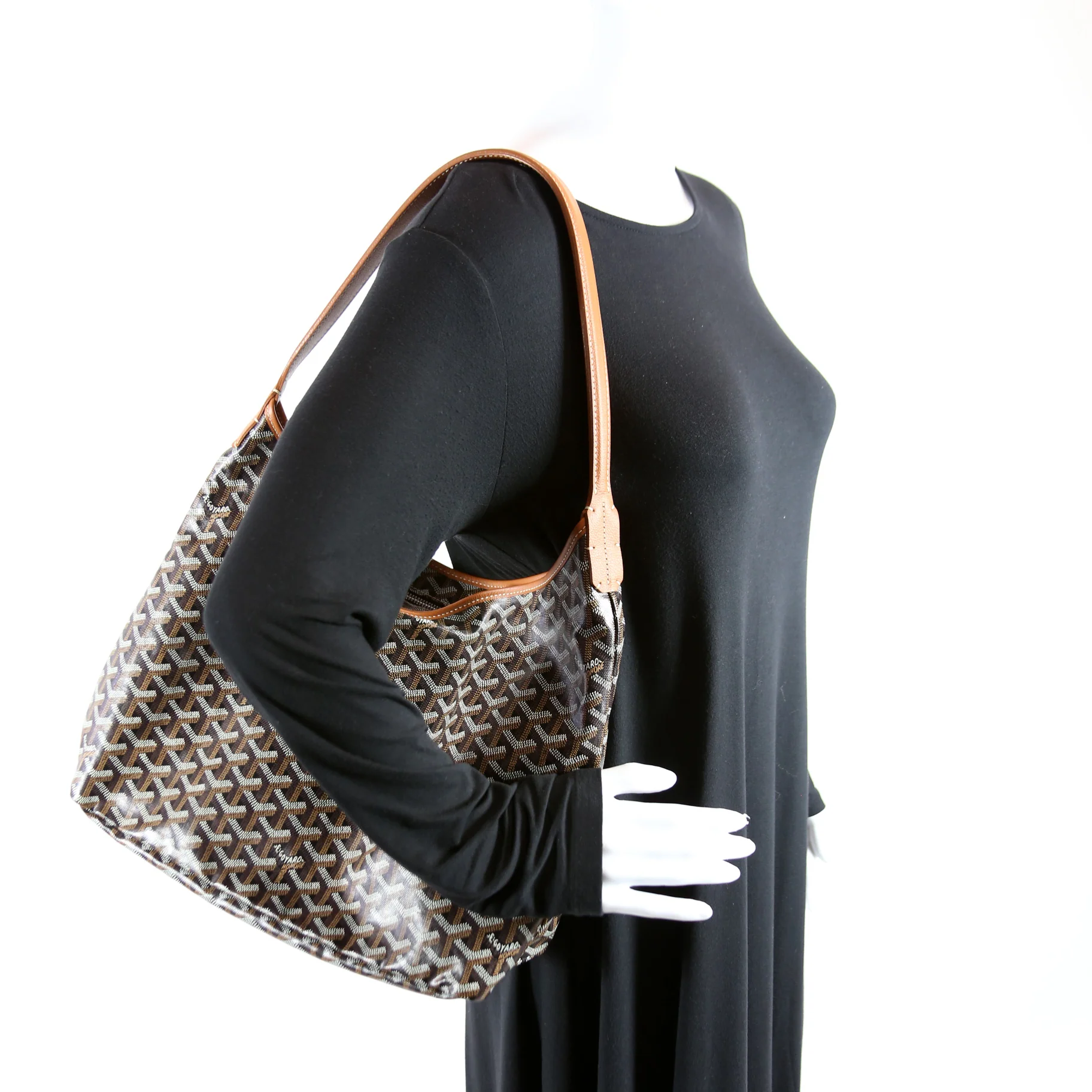 Goyardine Boheme Hobo Black - Image 9