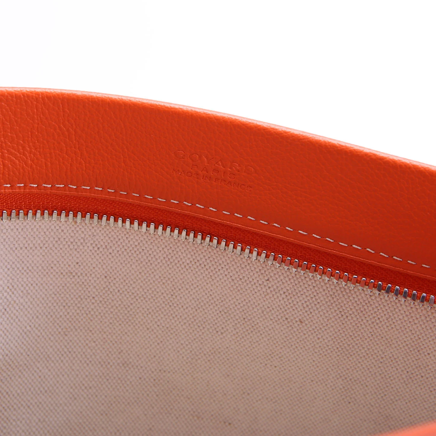 Goyardine Conti Pouch Orange - Image 13