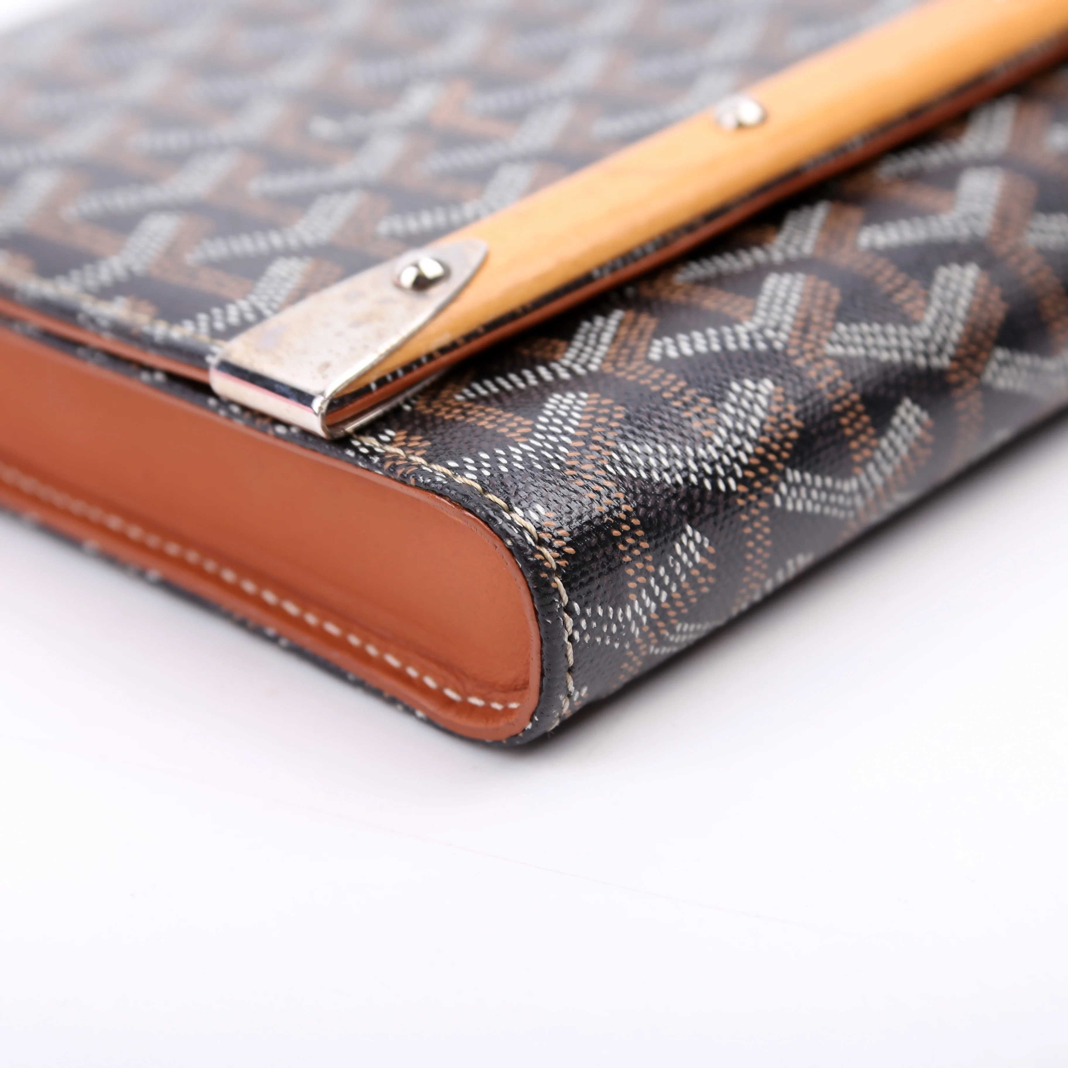 Goyardine Monte Carlo Bois Clutch Black - Image 5