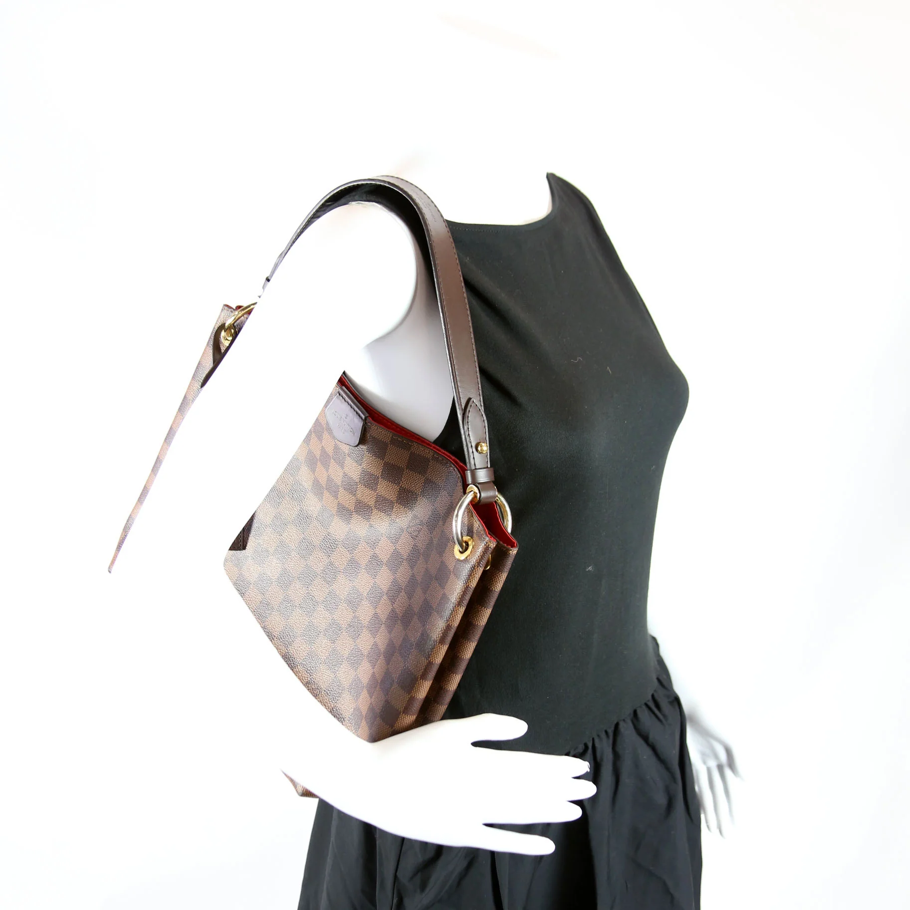Graceful PM Damier Ebene Brown/Red - Image 12