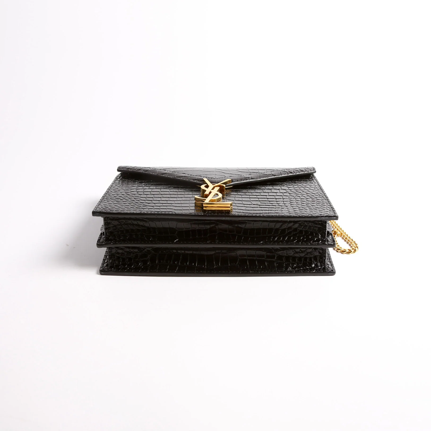 Grain De Poudre Cassandra Crocodile Embossed Chain Bag Medium 532750 - Image 3