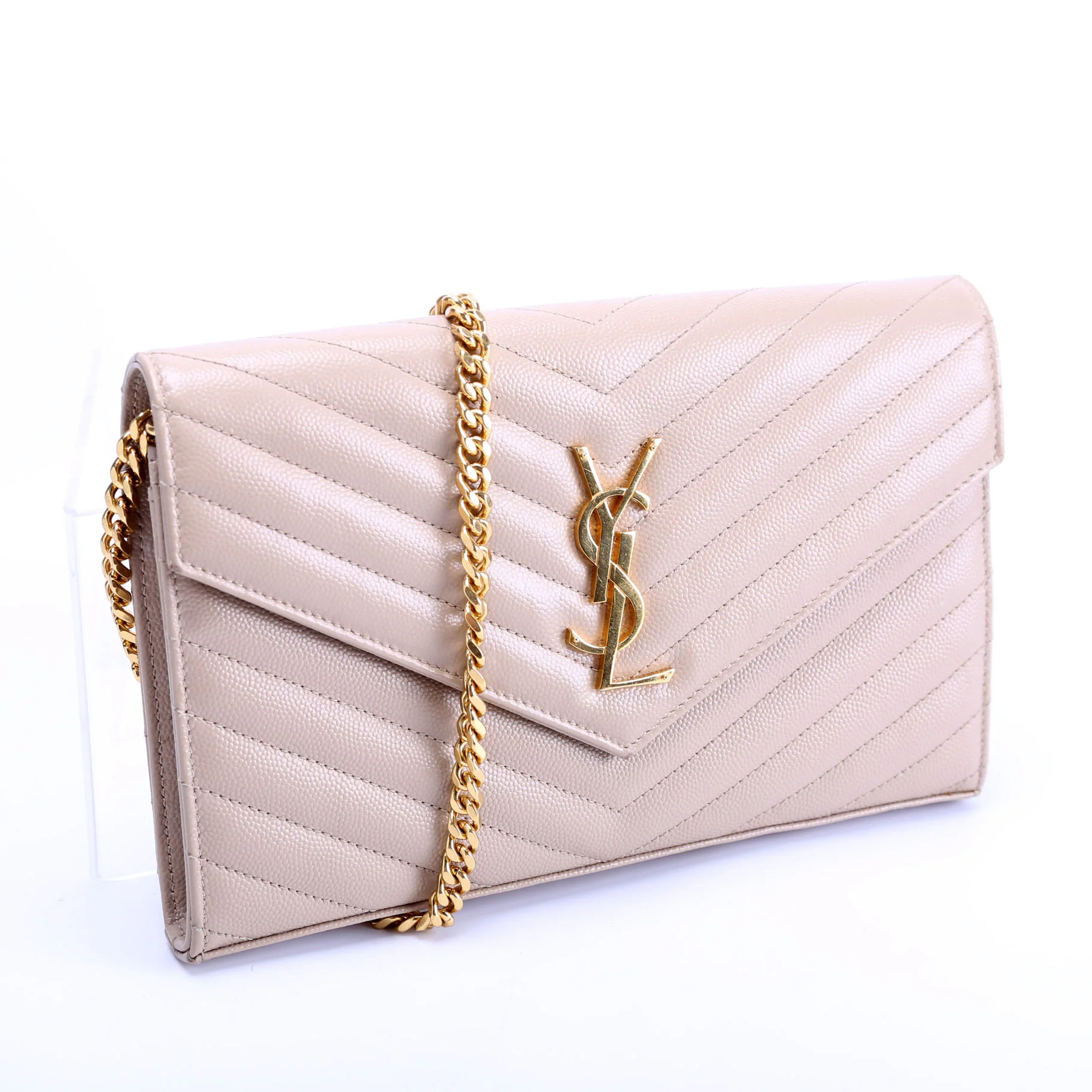 Grain De Poudre Chain Wallet 377828 Beige - Image 2
