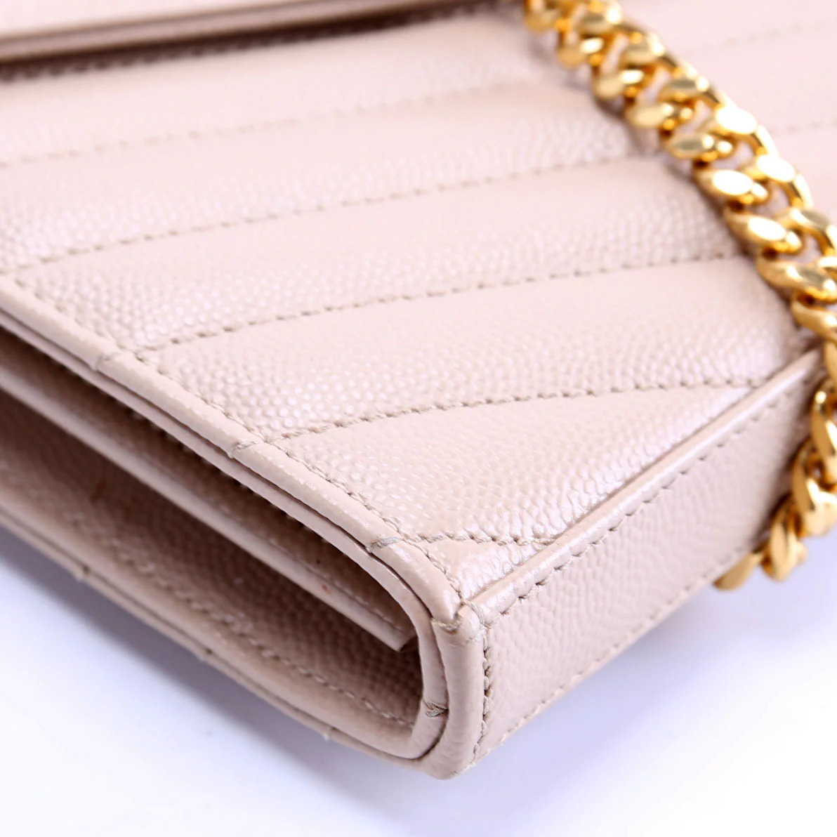 Grain De Poudre Chain Wallet 377828 Beige - Image 5