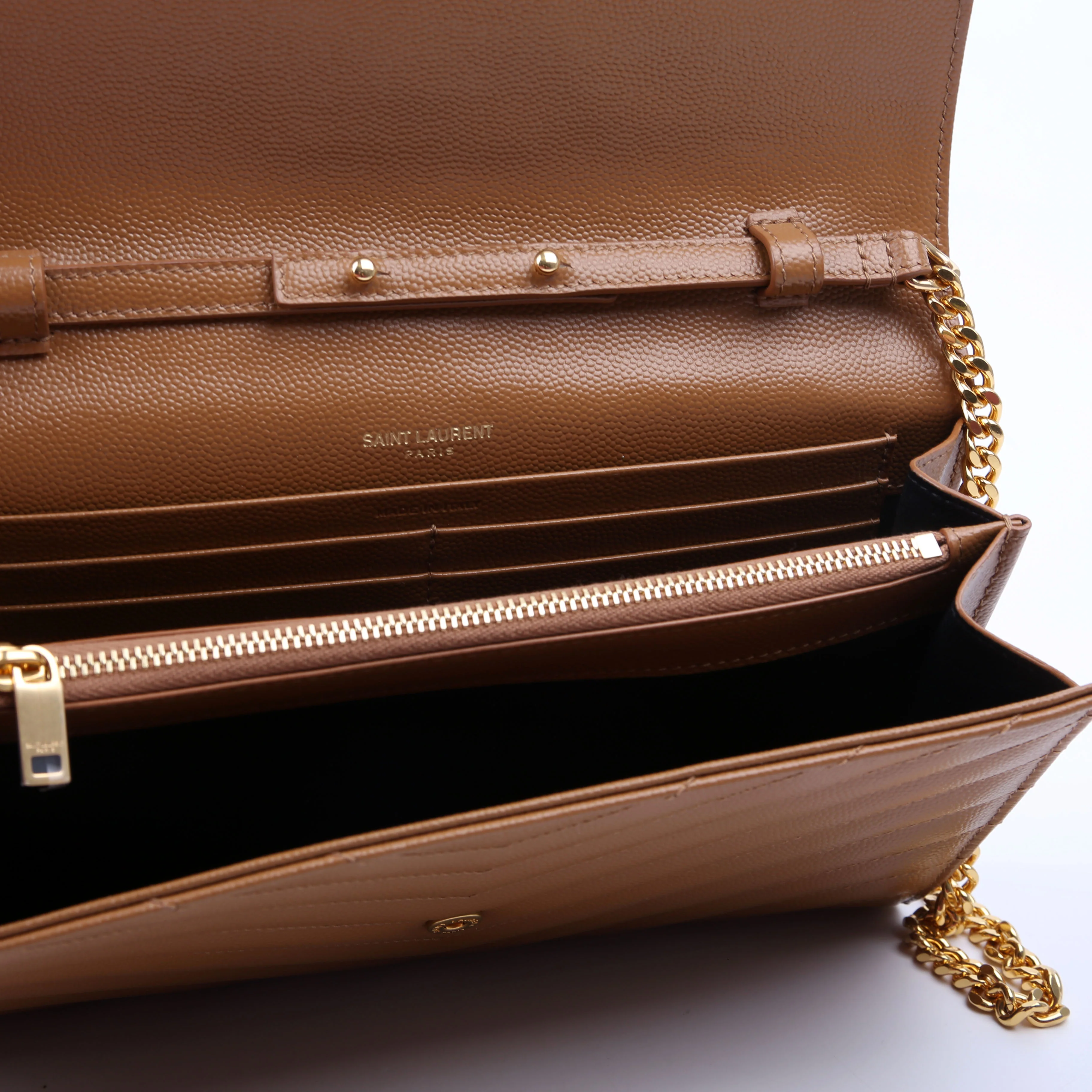 Grain De Poudre Chain Wallet 377828 Brown - Image 9