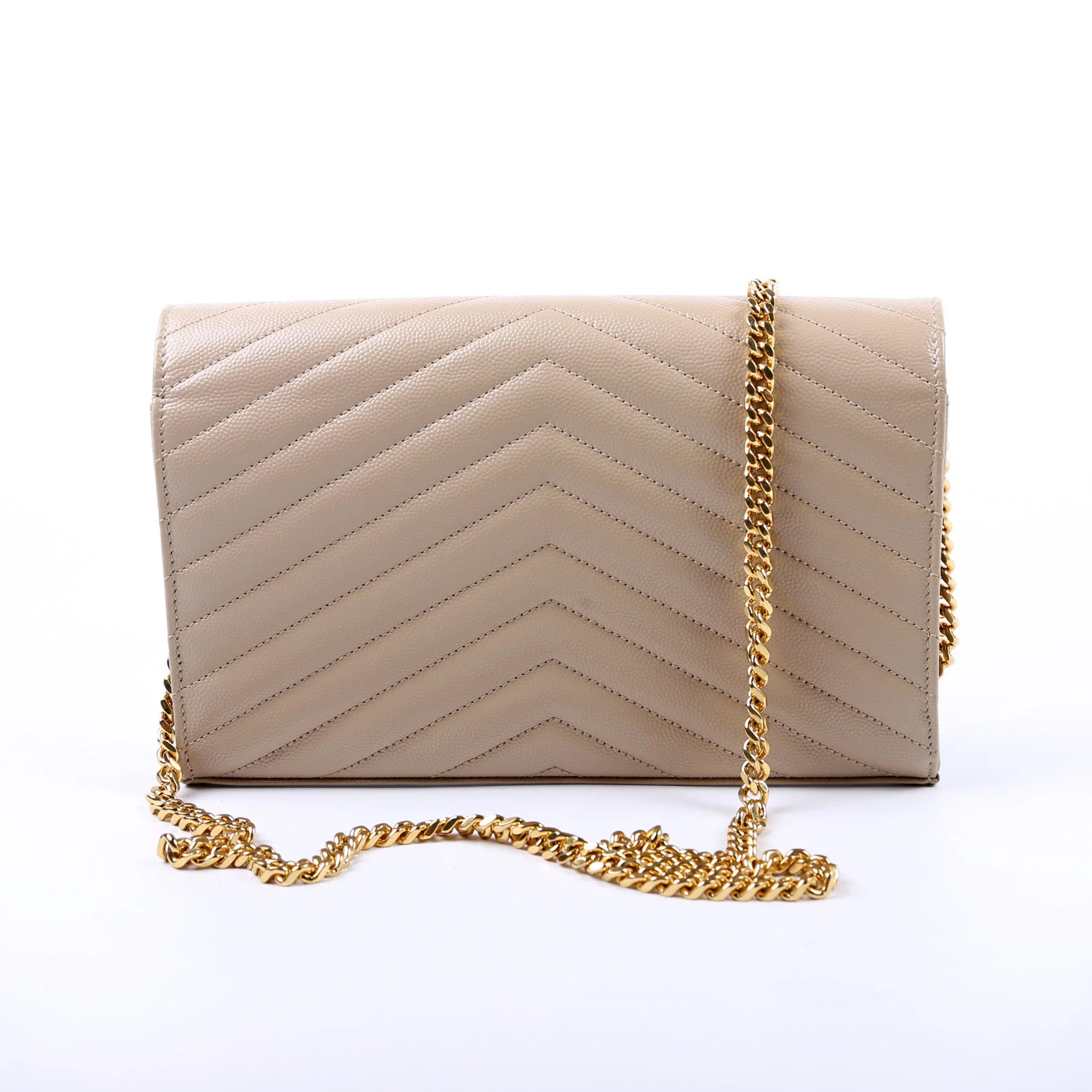 Grain De Poudre Chain Wallet 377828 Tan - Image 2