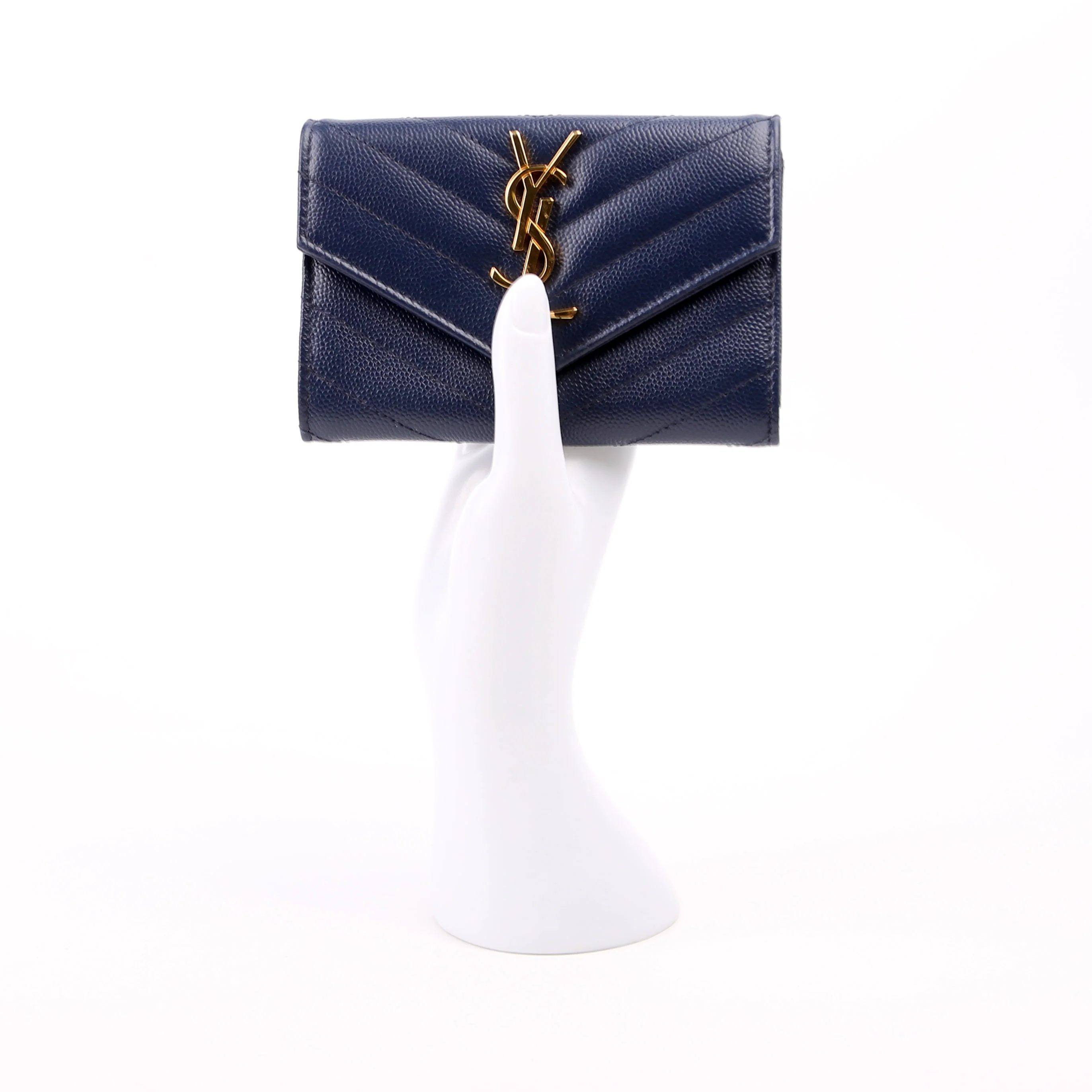 Grain De Poudre Small Envelope Wallet Navy - Image 13