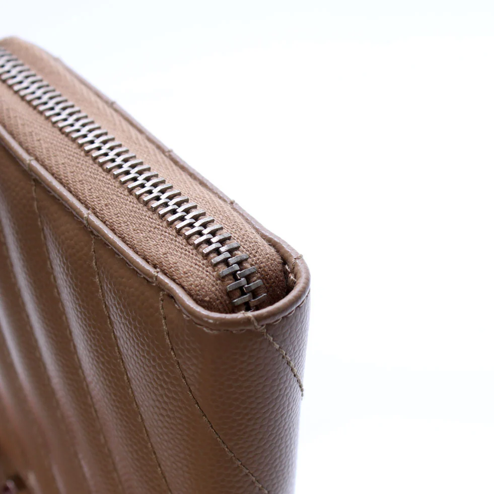 Grain De Poudre Zip Around Chevron Wallet - Image 4